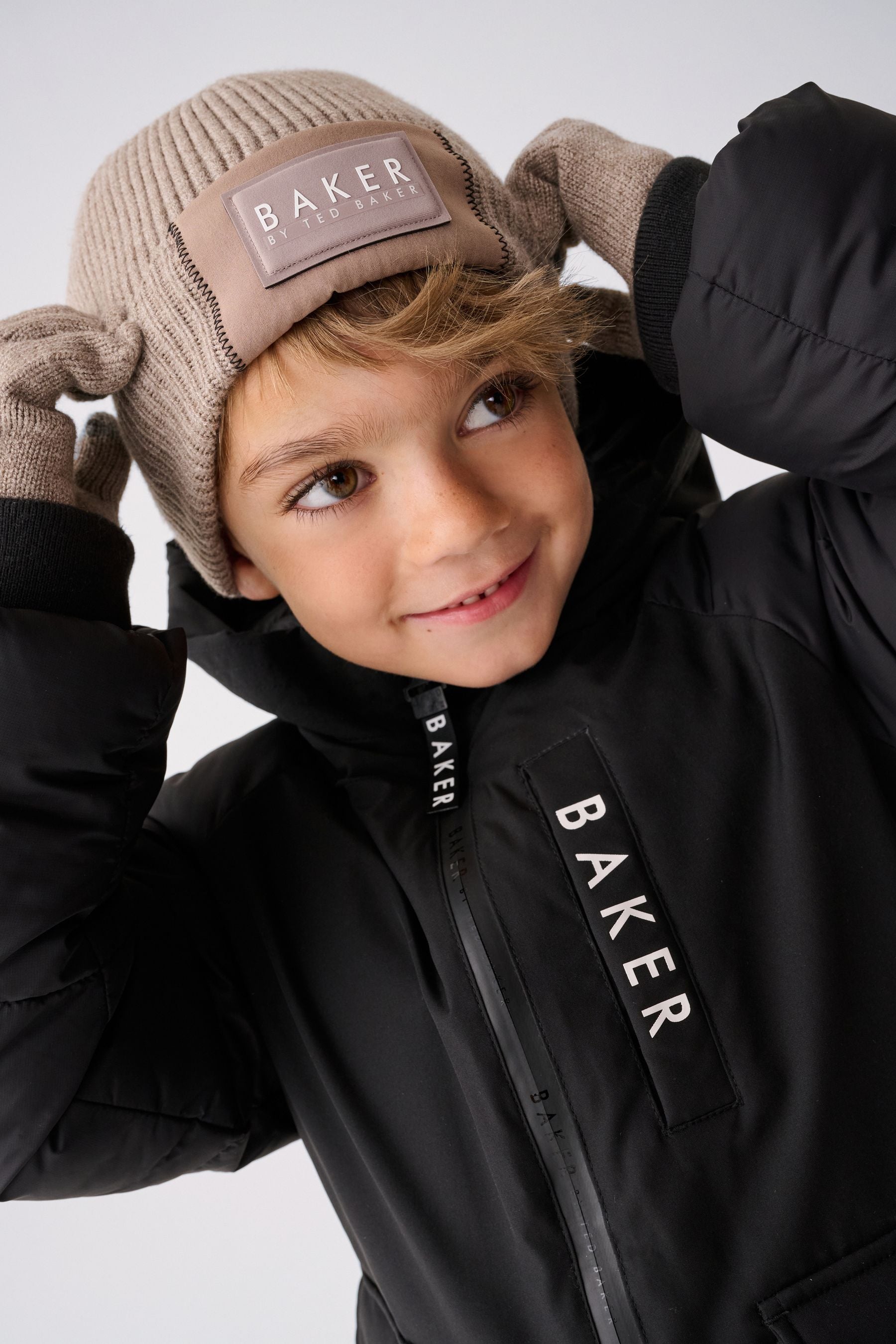 Baker by Ted Baker Boys Beanie and Gloves Set