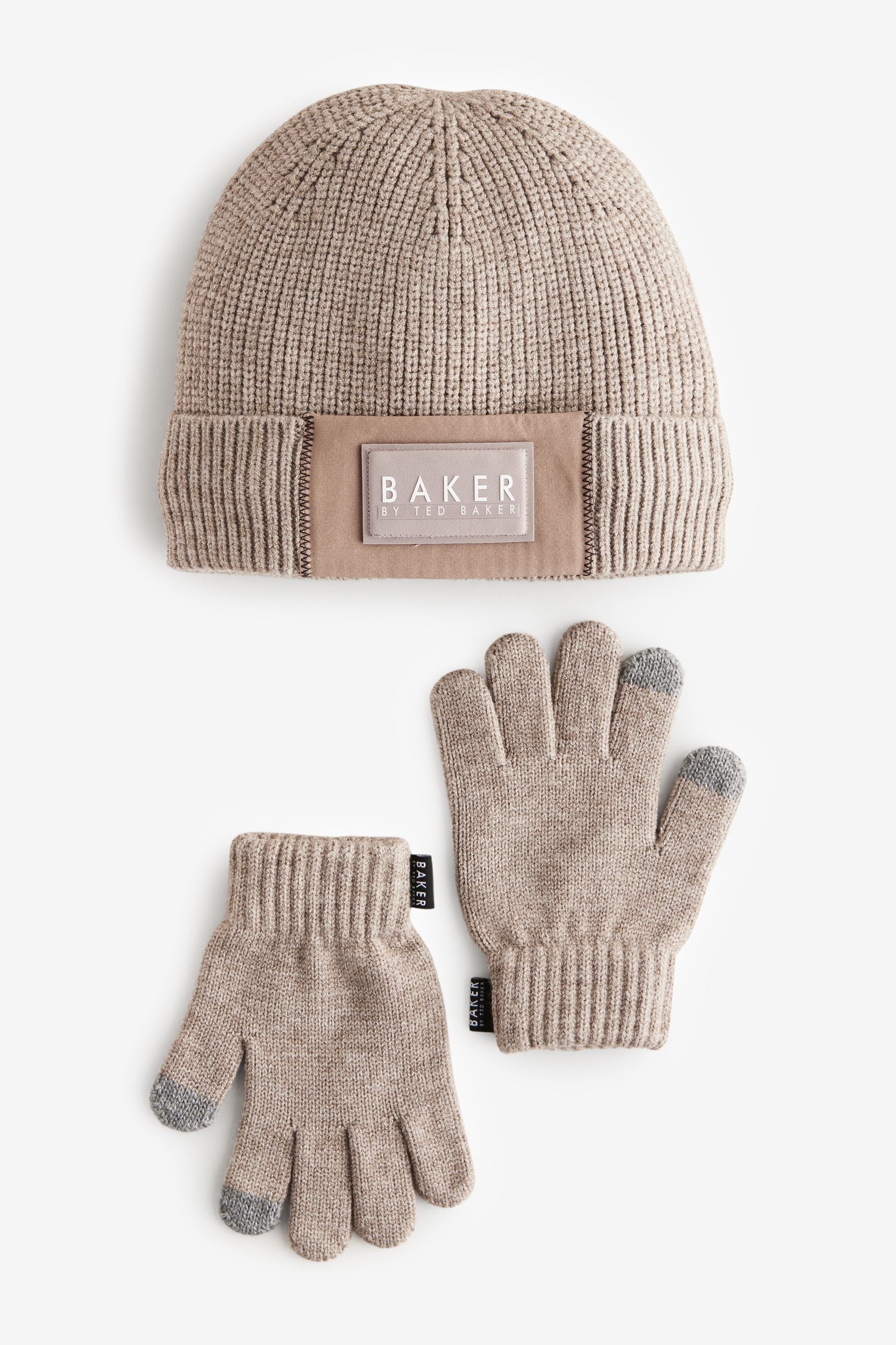 Baker by Ted Baker Boys Beanie and Gloves Set