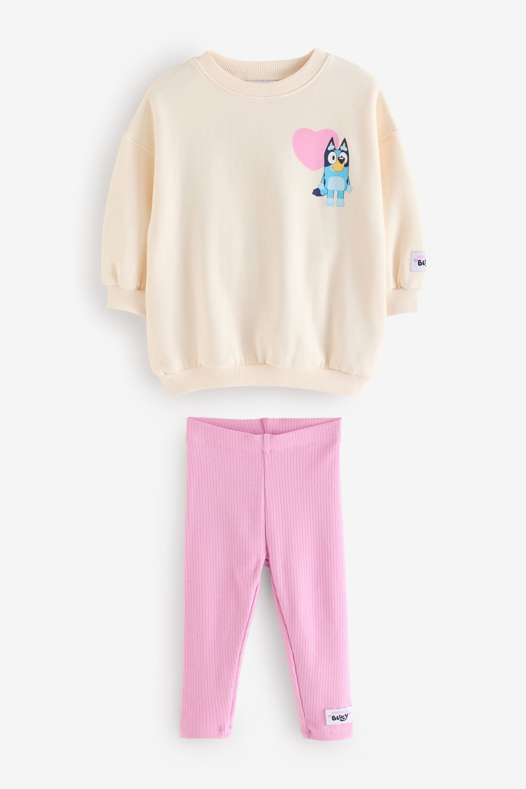 Oatmeal Bluey Sweatshirt and Leggings Set (3mths-7yrs)