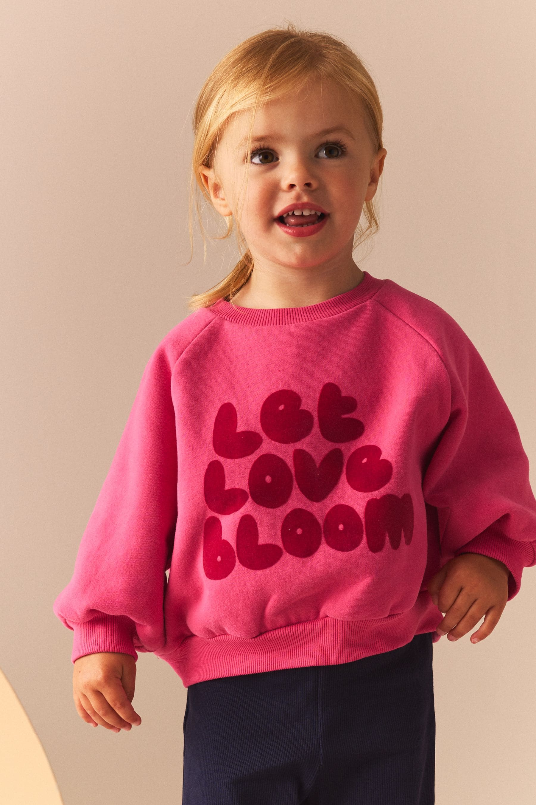 Pink Love Raglan Sweatshirt (3mths-7yrs)