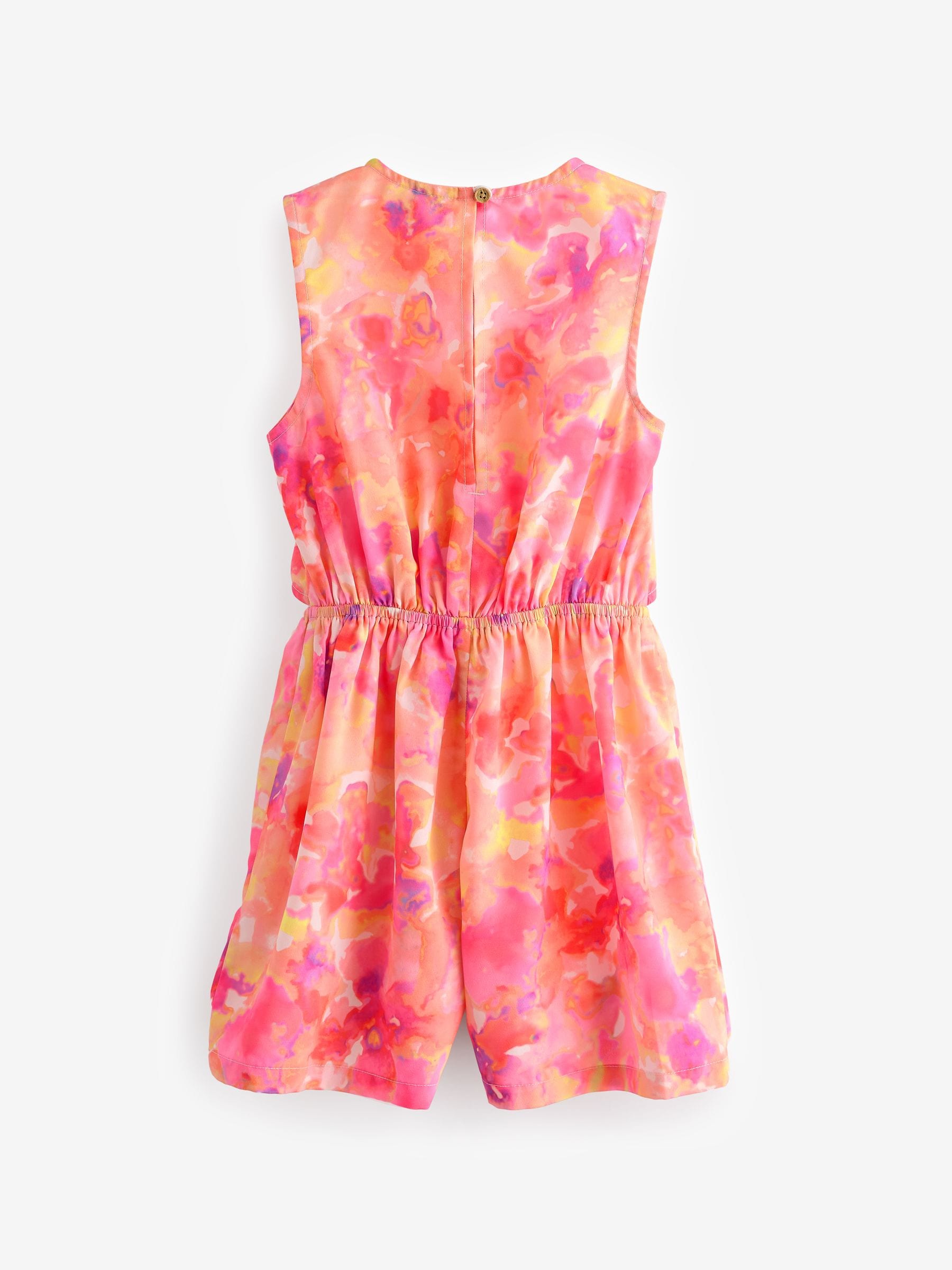 Yellow Twist Knot 100% Cotton Playsuit (3-12yrs)