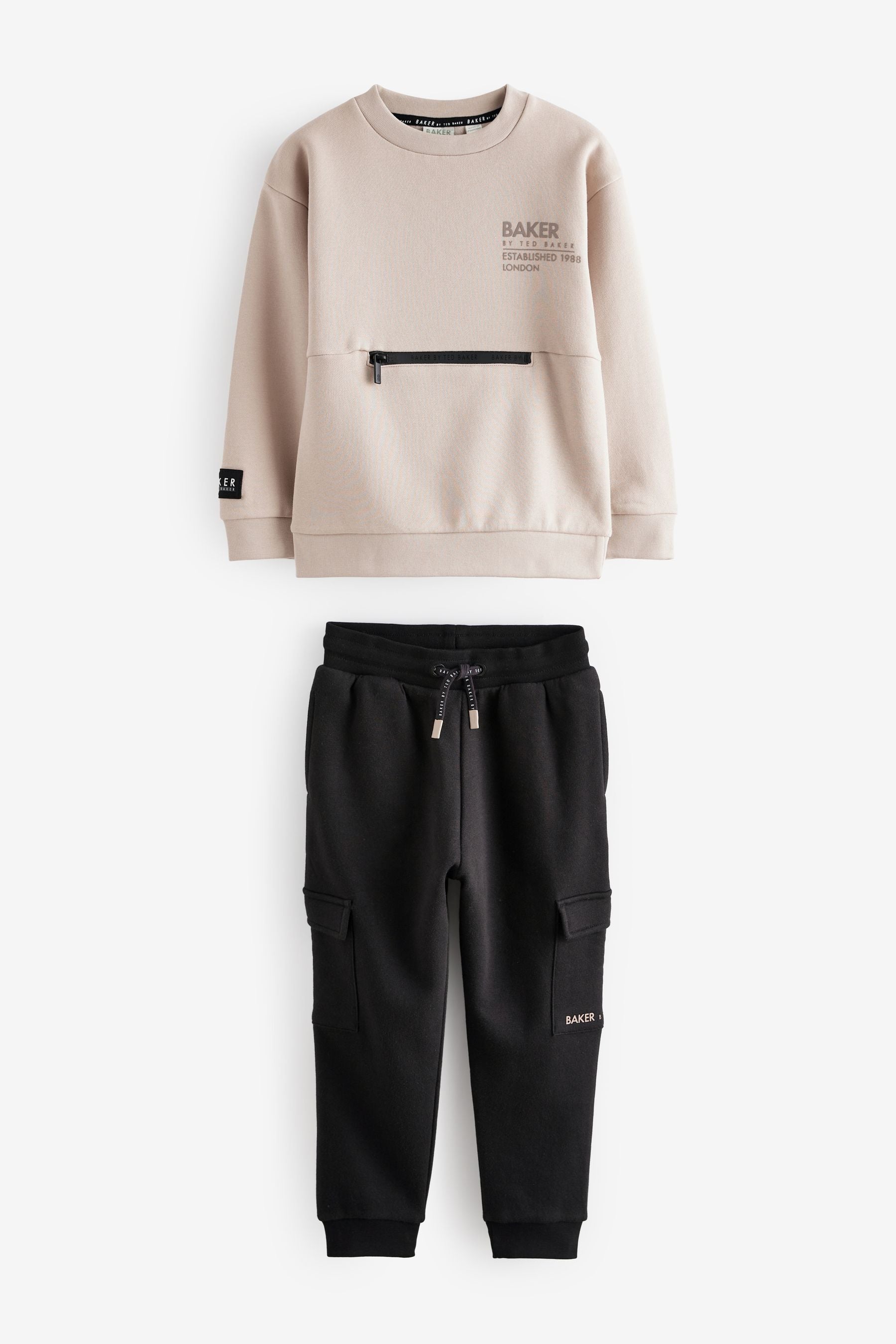 Baker by Ted Baker Sweatshirt and Cargo Joggers Set