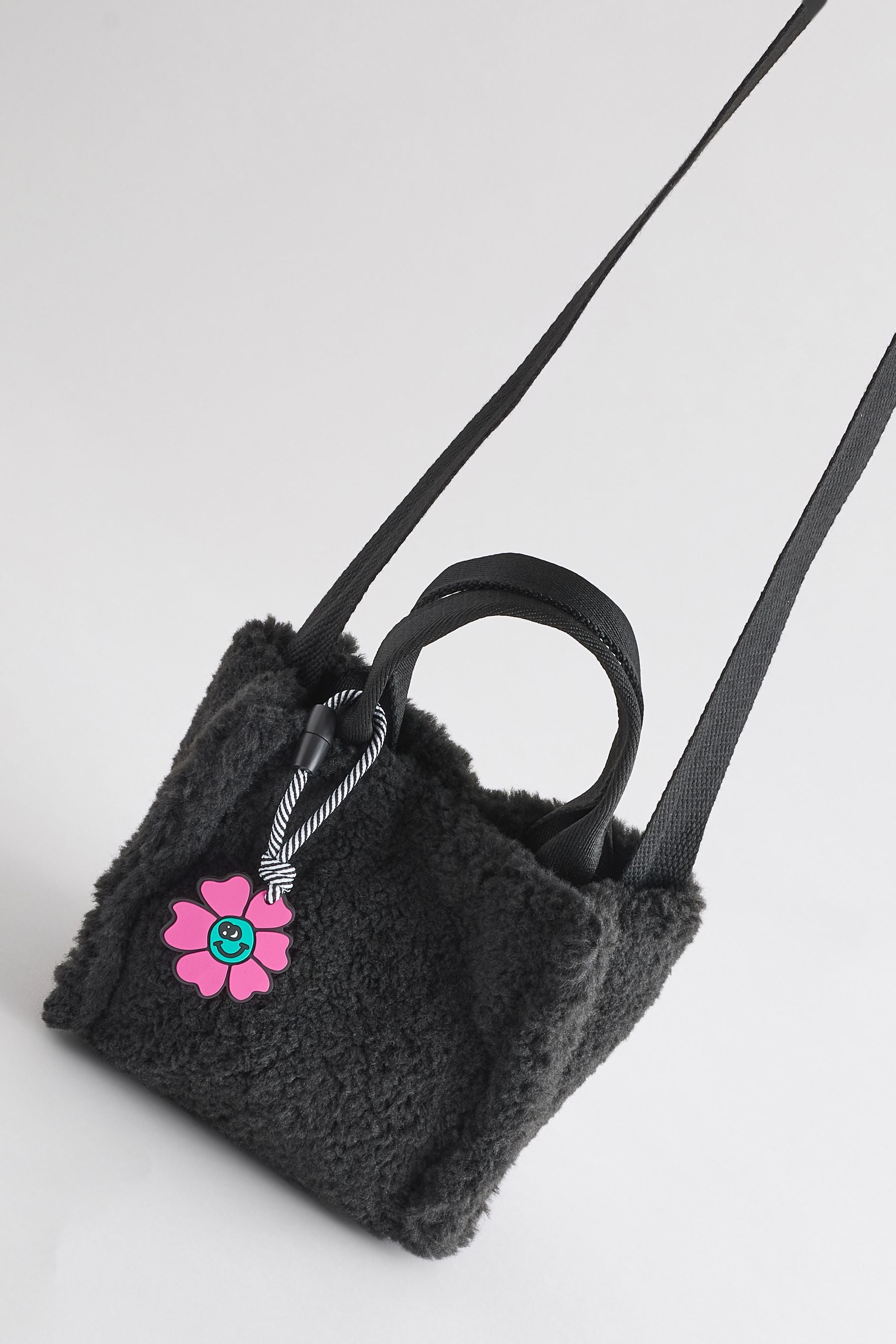 Black Borg Cross-Body Tote Bag