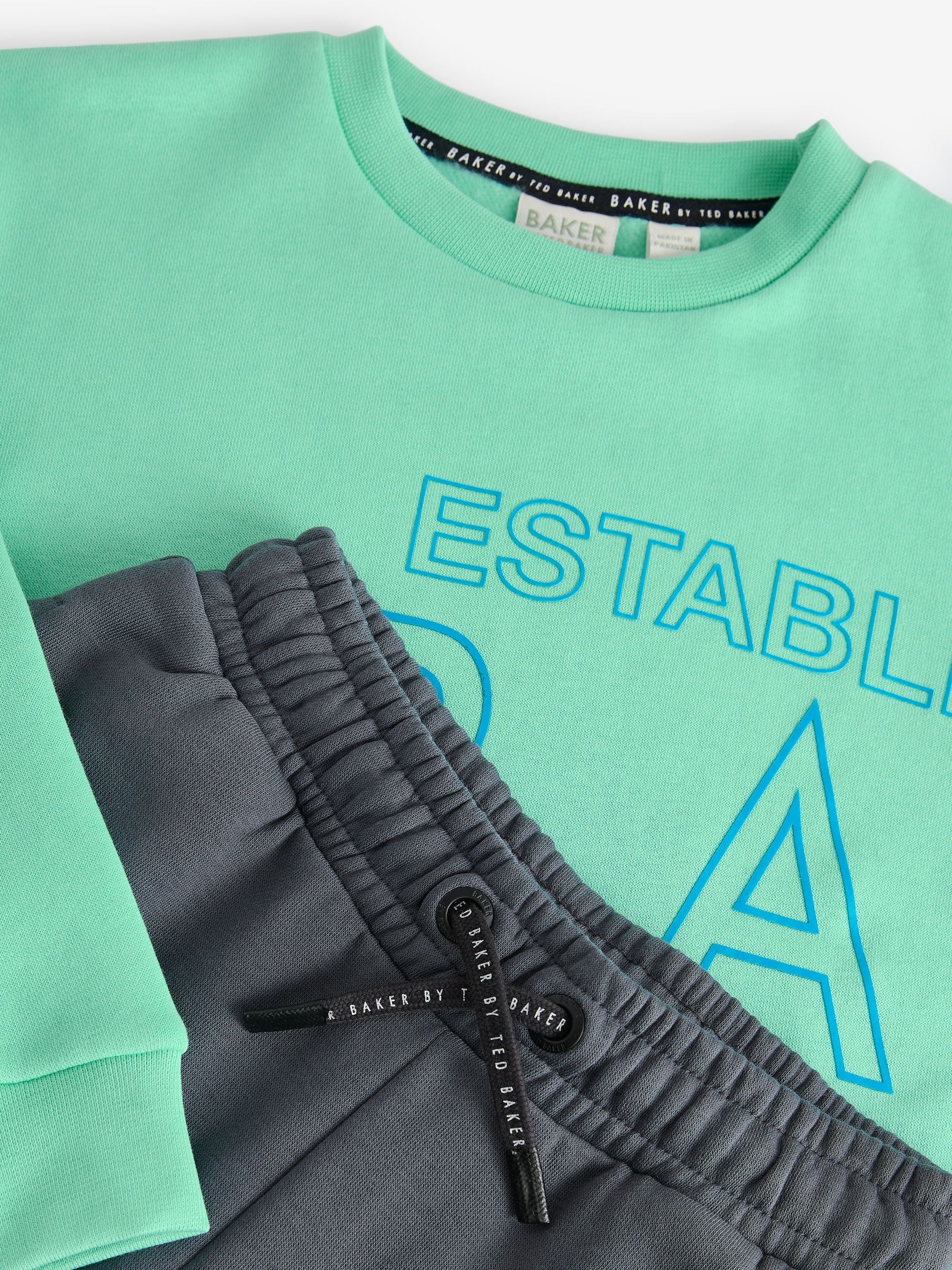 Baker by Ted Baker Green Graphic Sweatshirt and Joggers Set