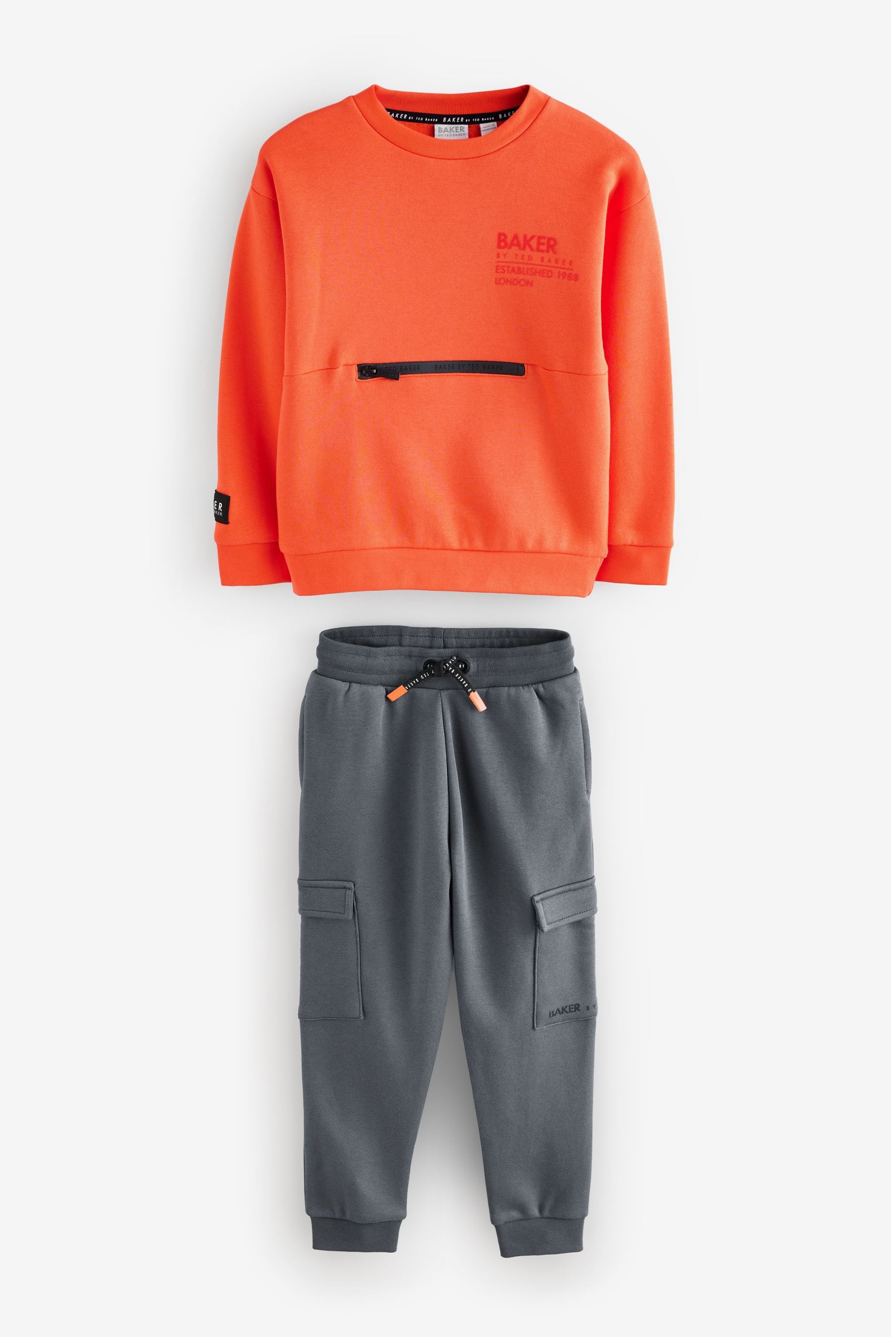 Baker by Ted Baker Sweatshirt and Cargo Joggers Set