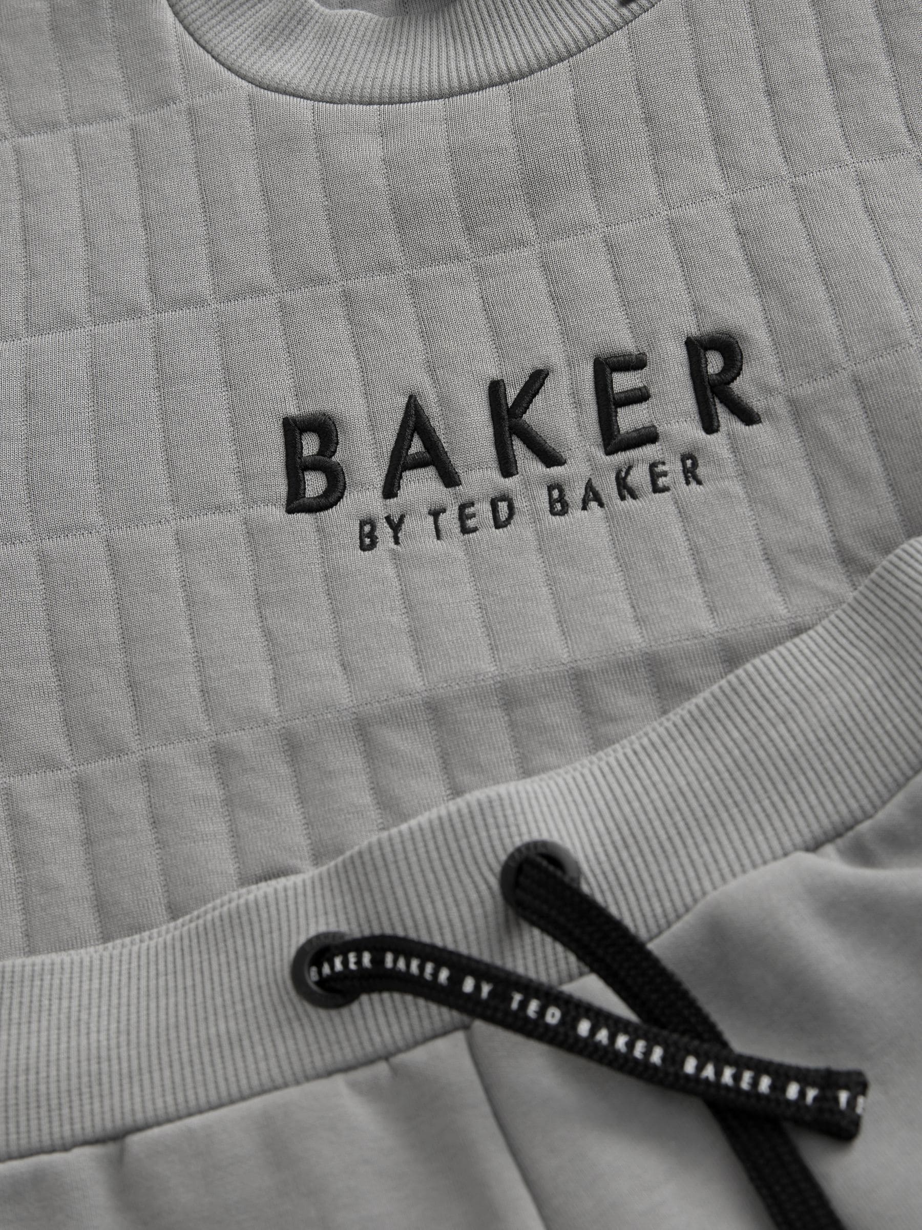 Baker by Ted Baker Grey Quilted Sweatshirt And Joggers Set