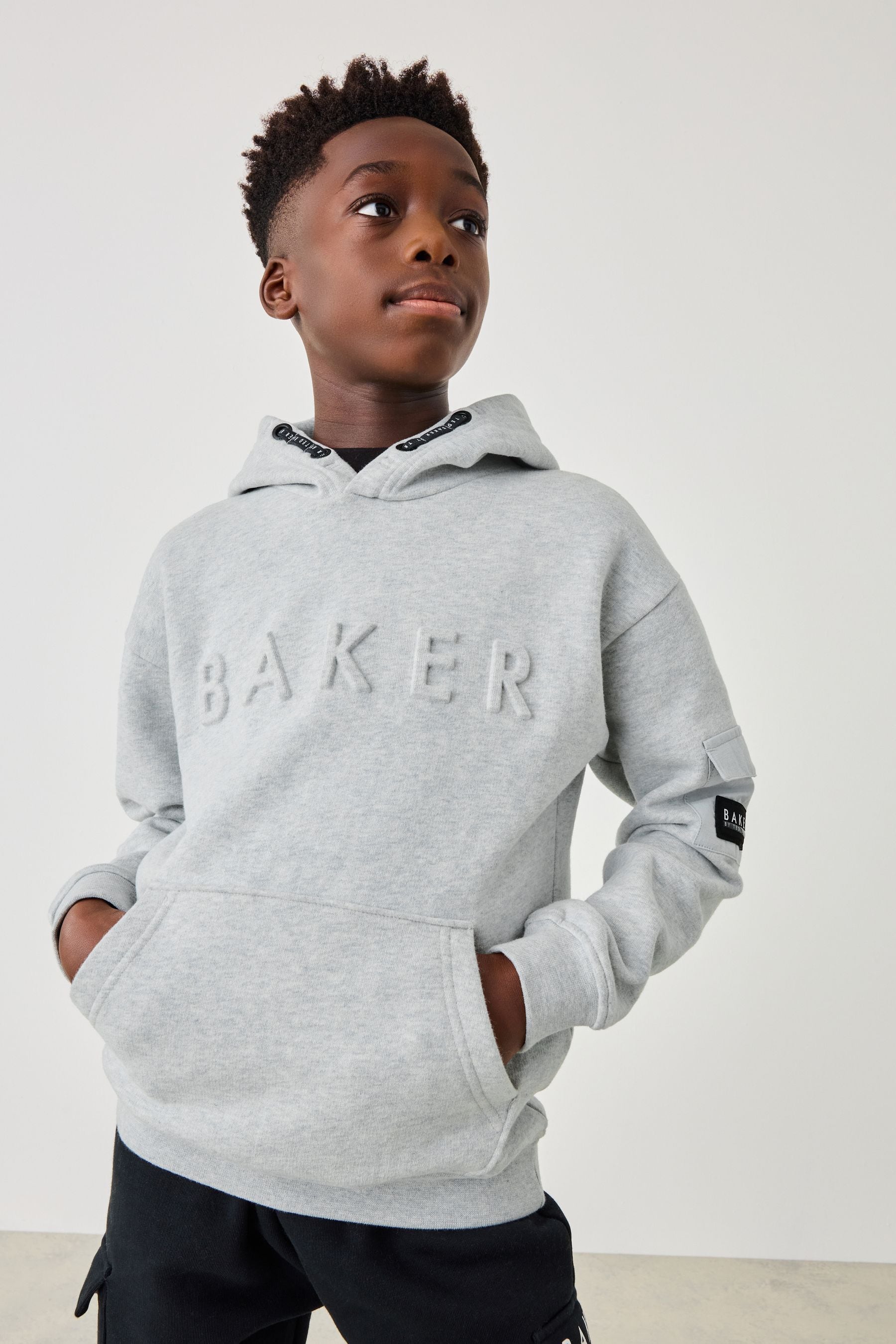 Baker by Ted Baker Embossed Hoodie