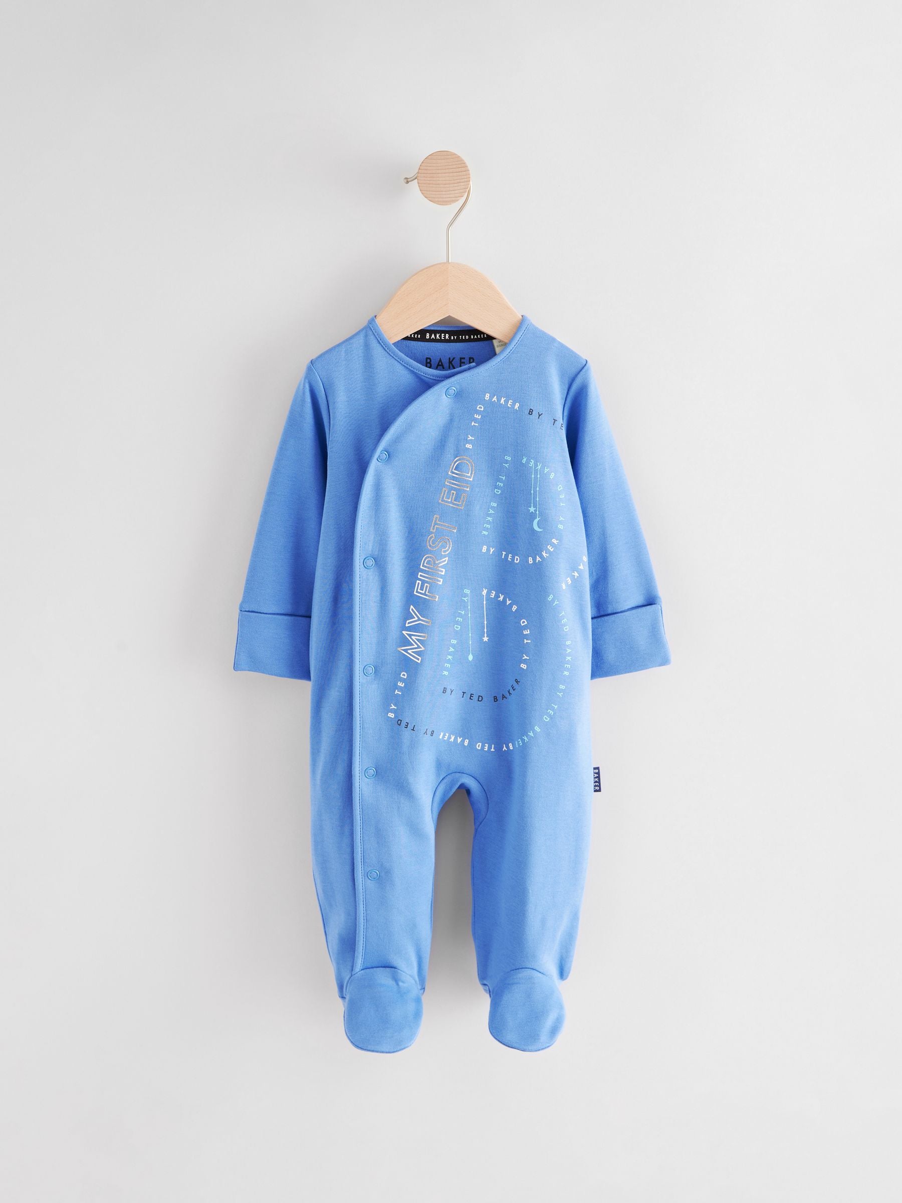 Baker by Ted Baker Blue Eid 100% Cotton Sleepsuit