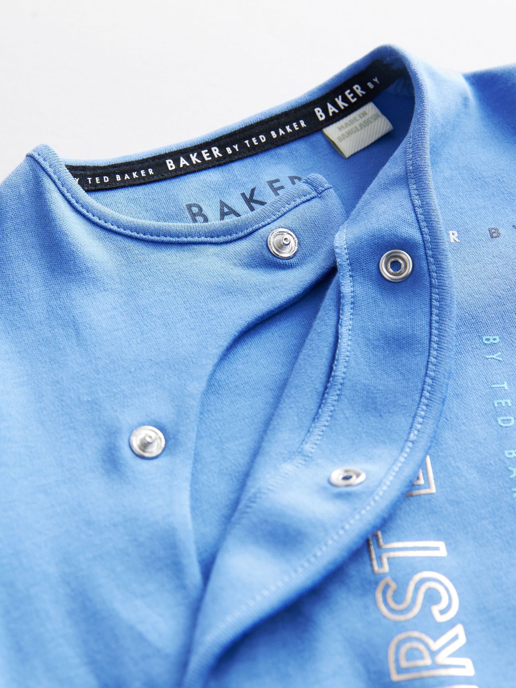 Baker by Ted Baker Blue Eid 100% Cotton Sleepsuit