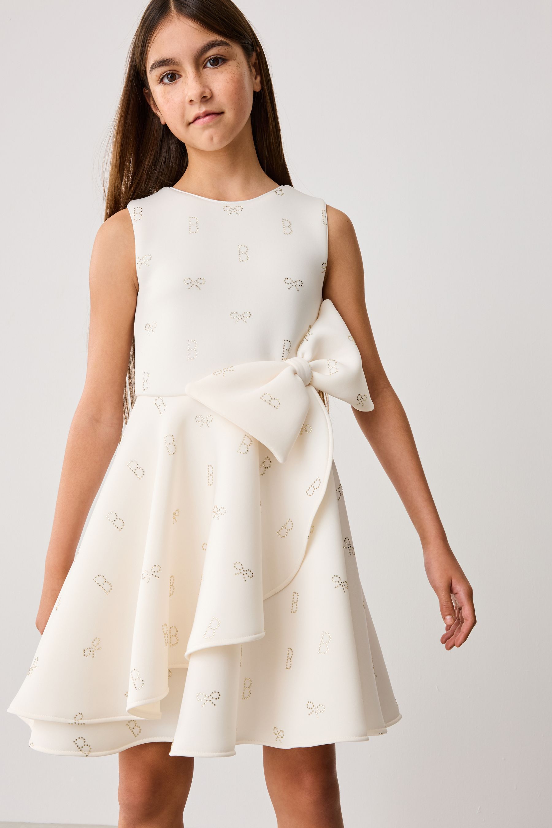 Baker by Ted Baker Cream Hotfix Scuba Dress