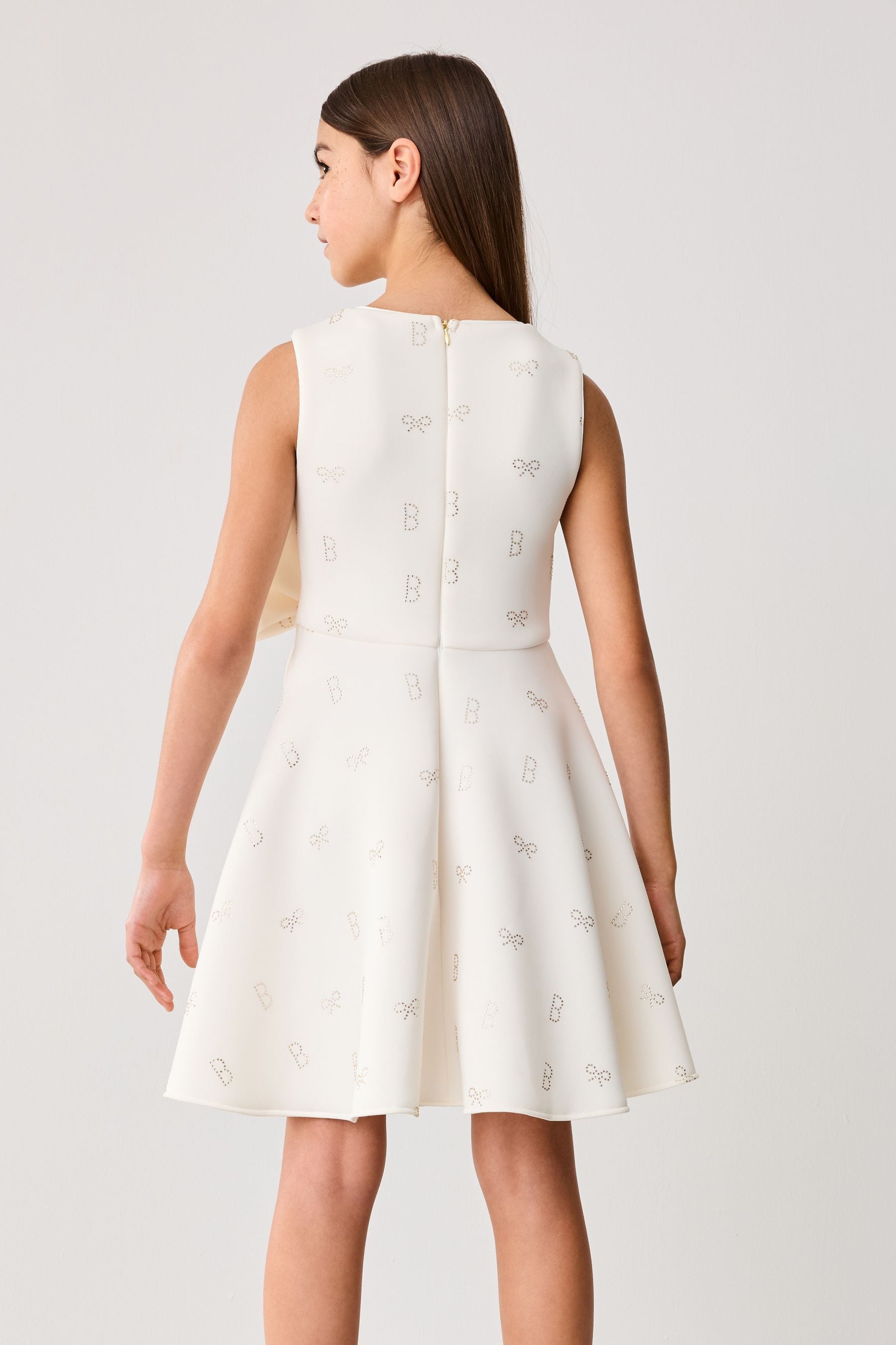 Baker by Ted Baker Cream Hotfix Scuba Dress