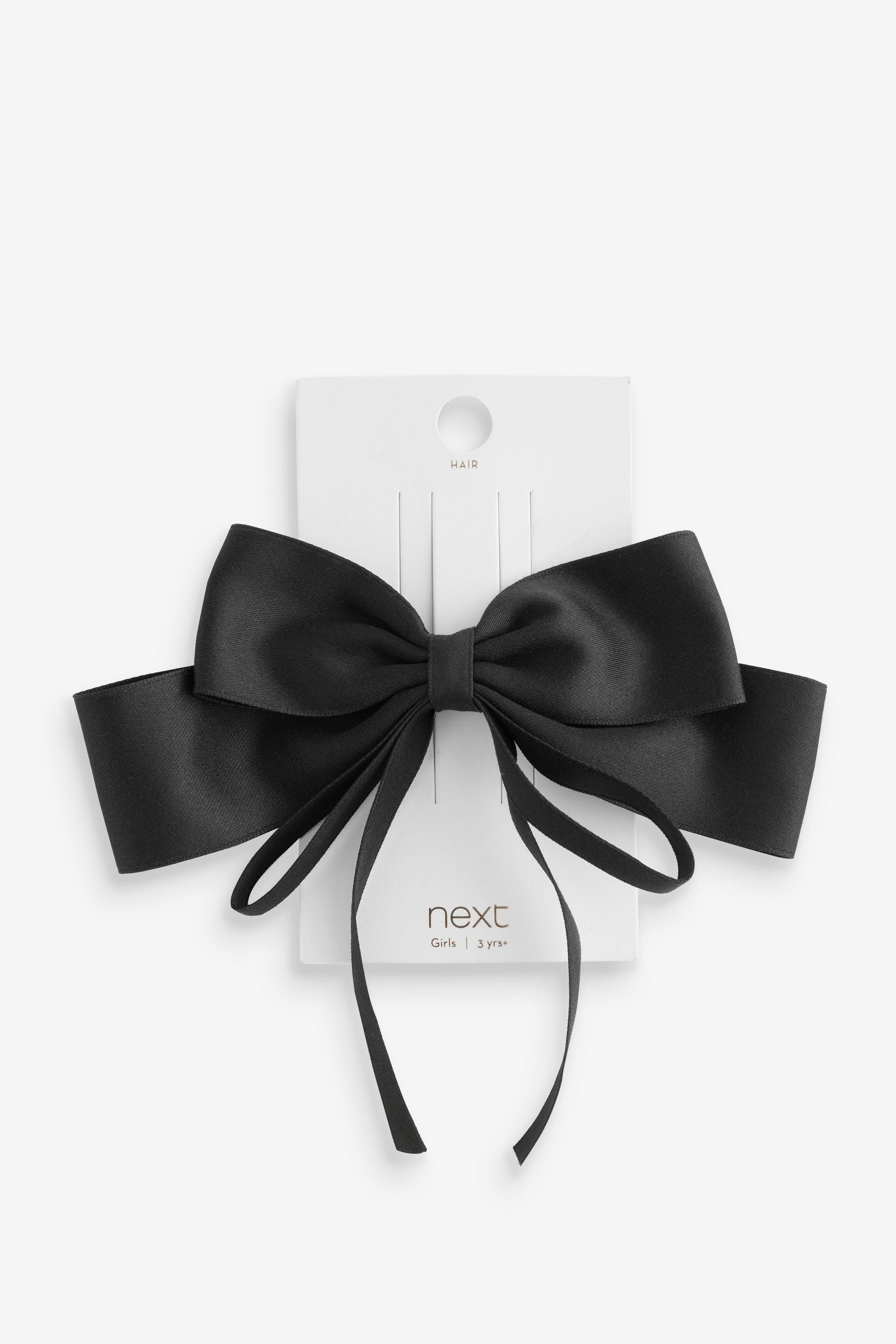 Black Statement Bow Clip