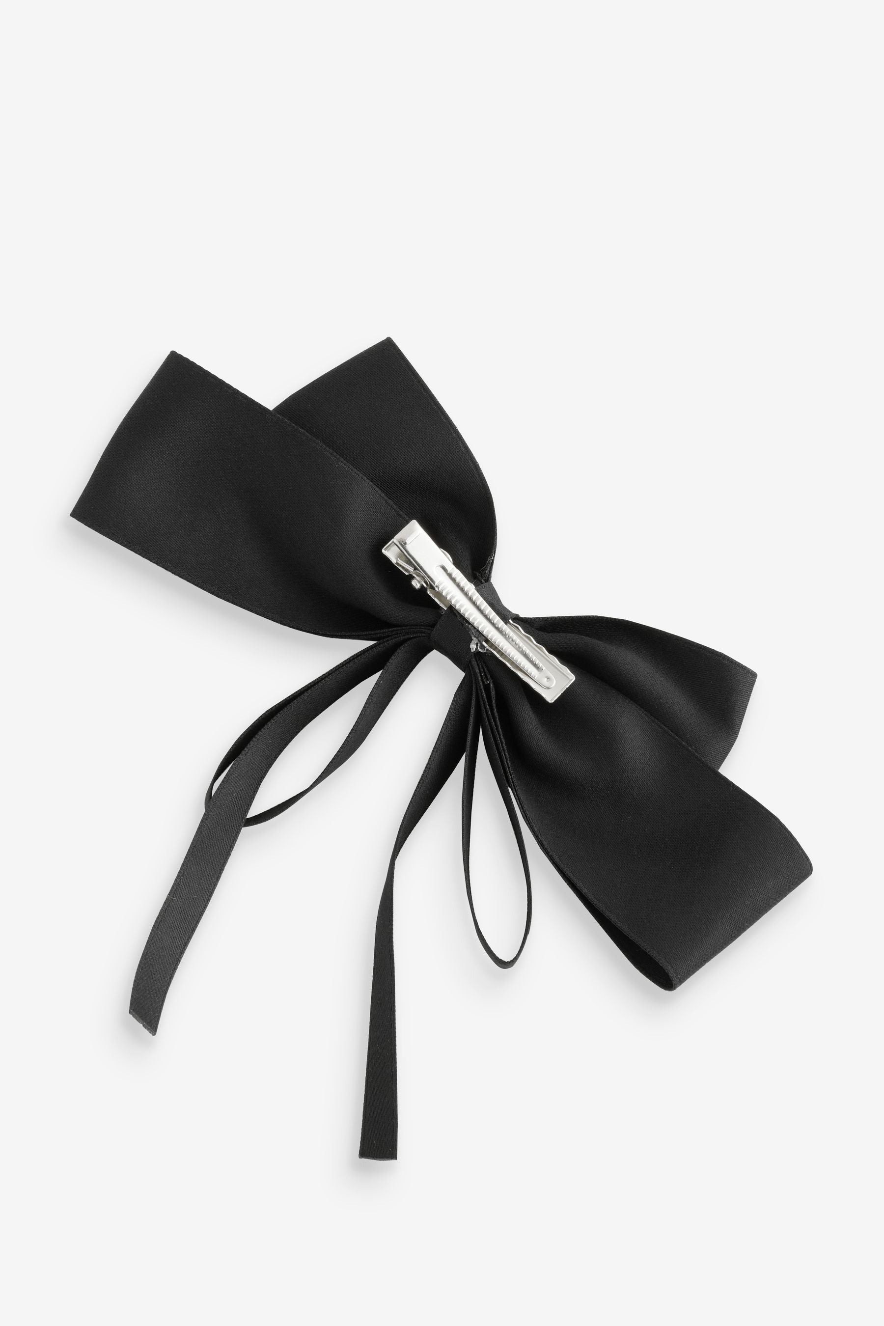 Black Statement Bow Clip