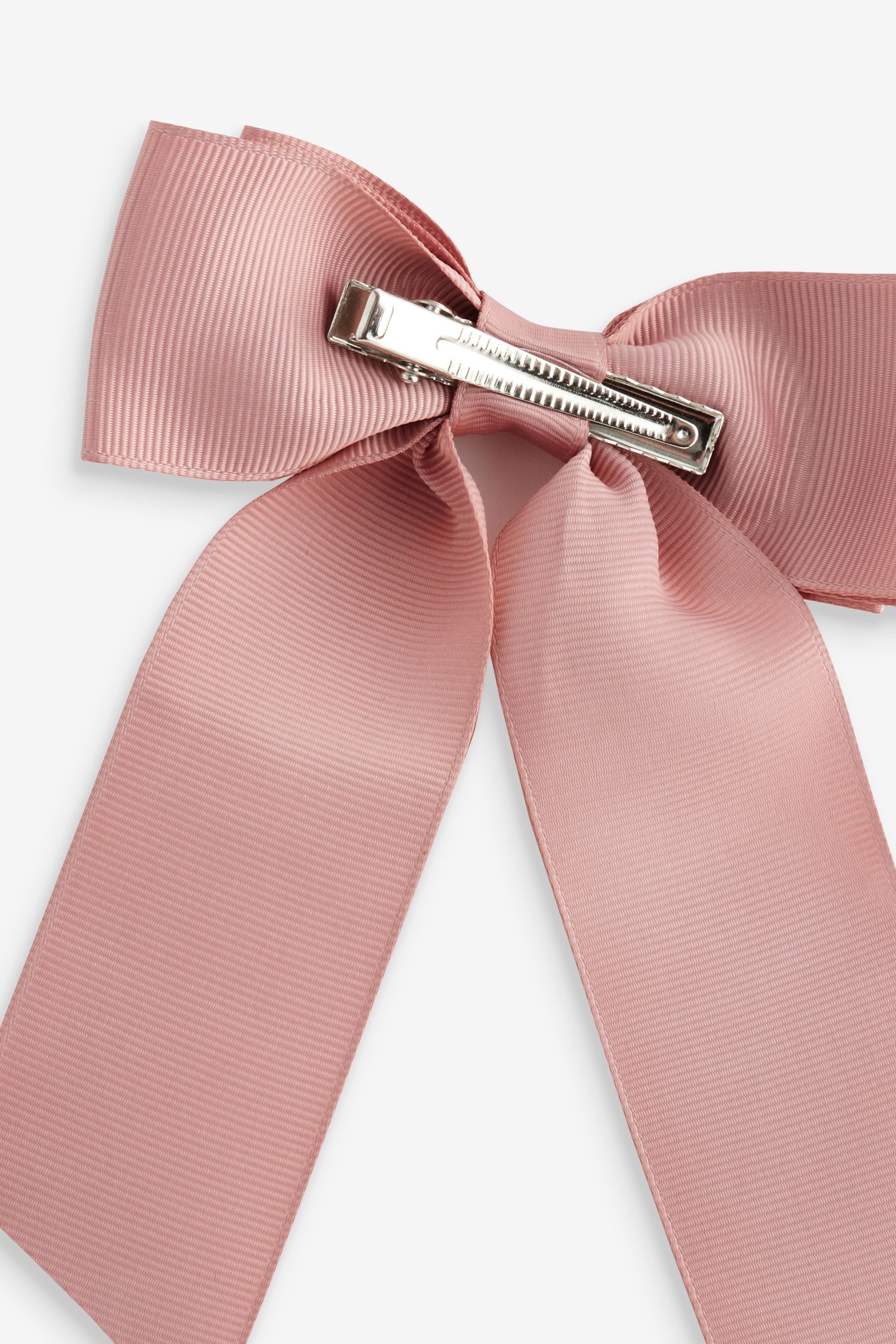 Light Pink Long Drop Bow Clip