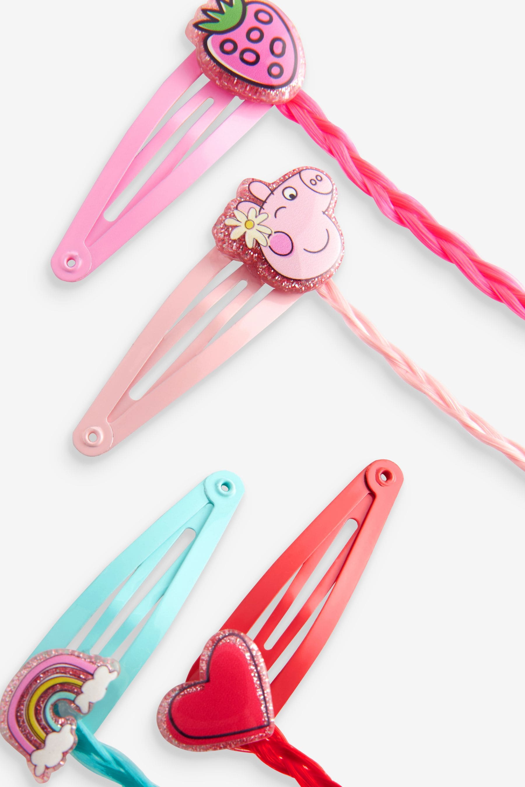 Multi Peppa Pig Plait Clips