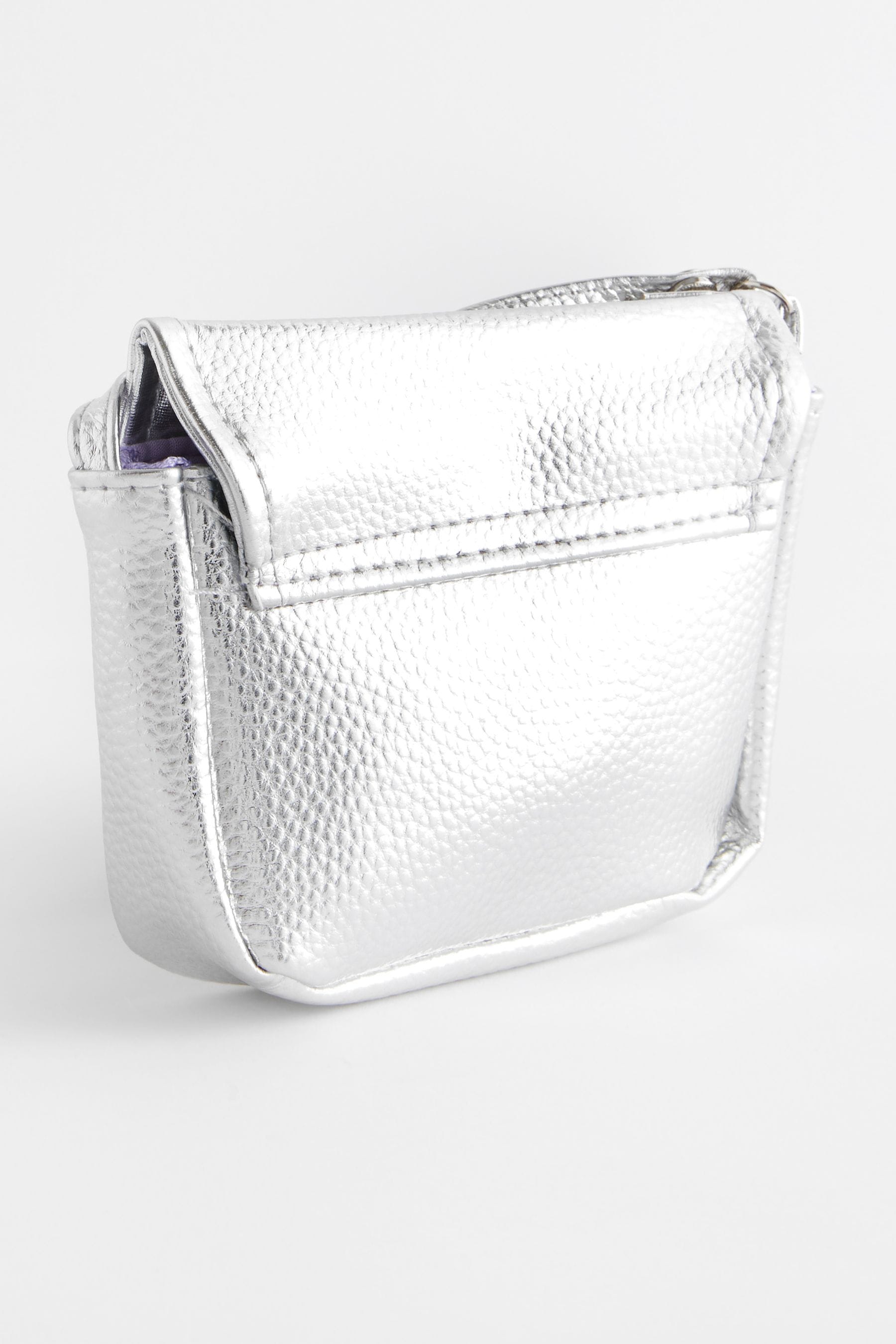 Silver Inital Metallic Bag