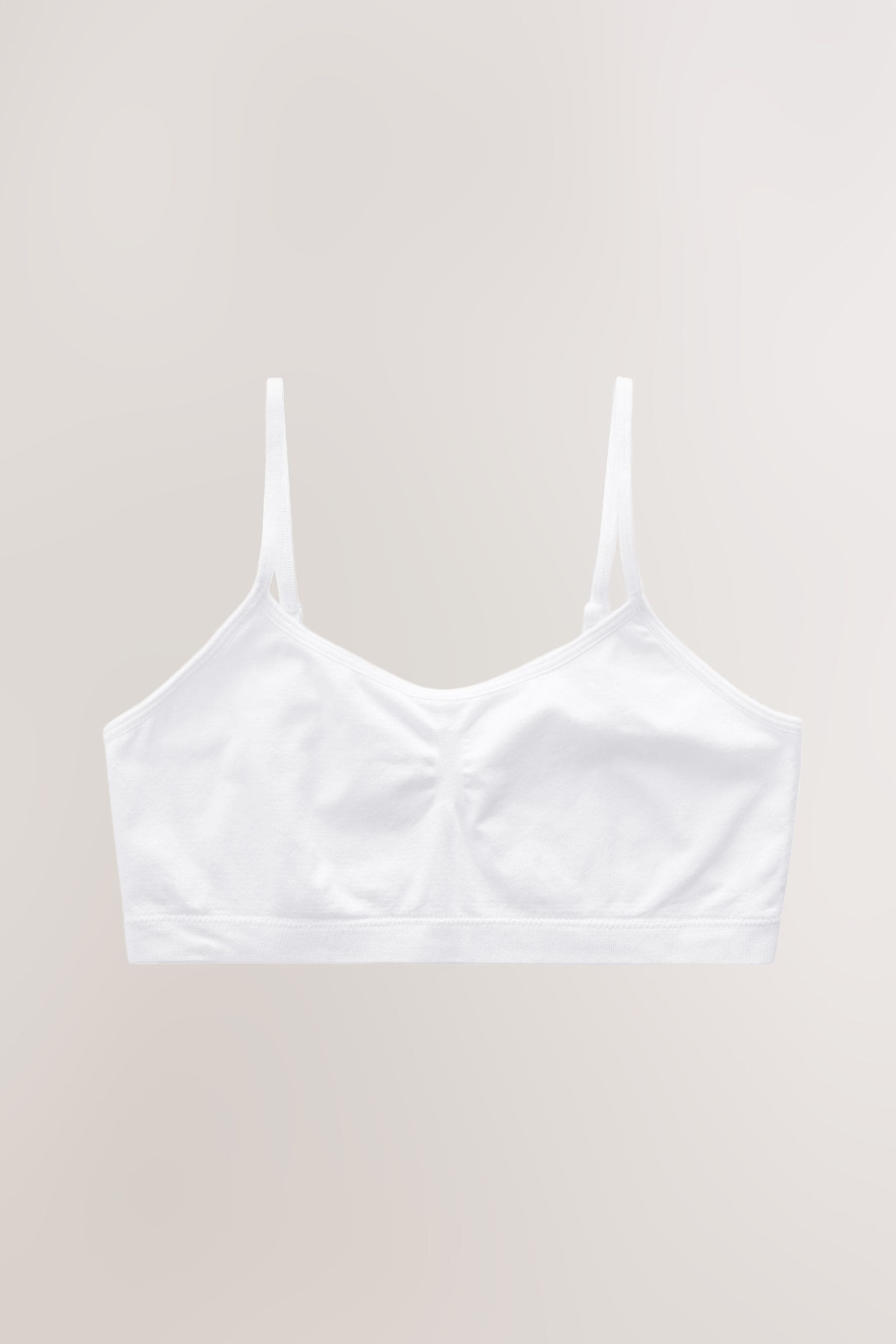 White Seam Free Crop Tops 2 Pack (7-16yrs)