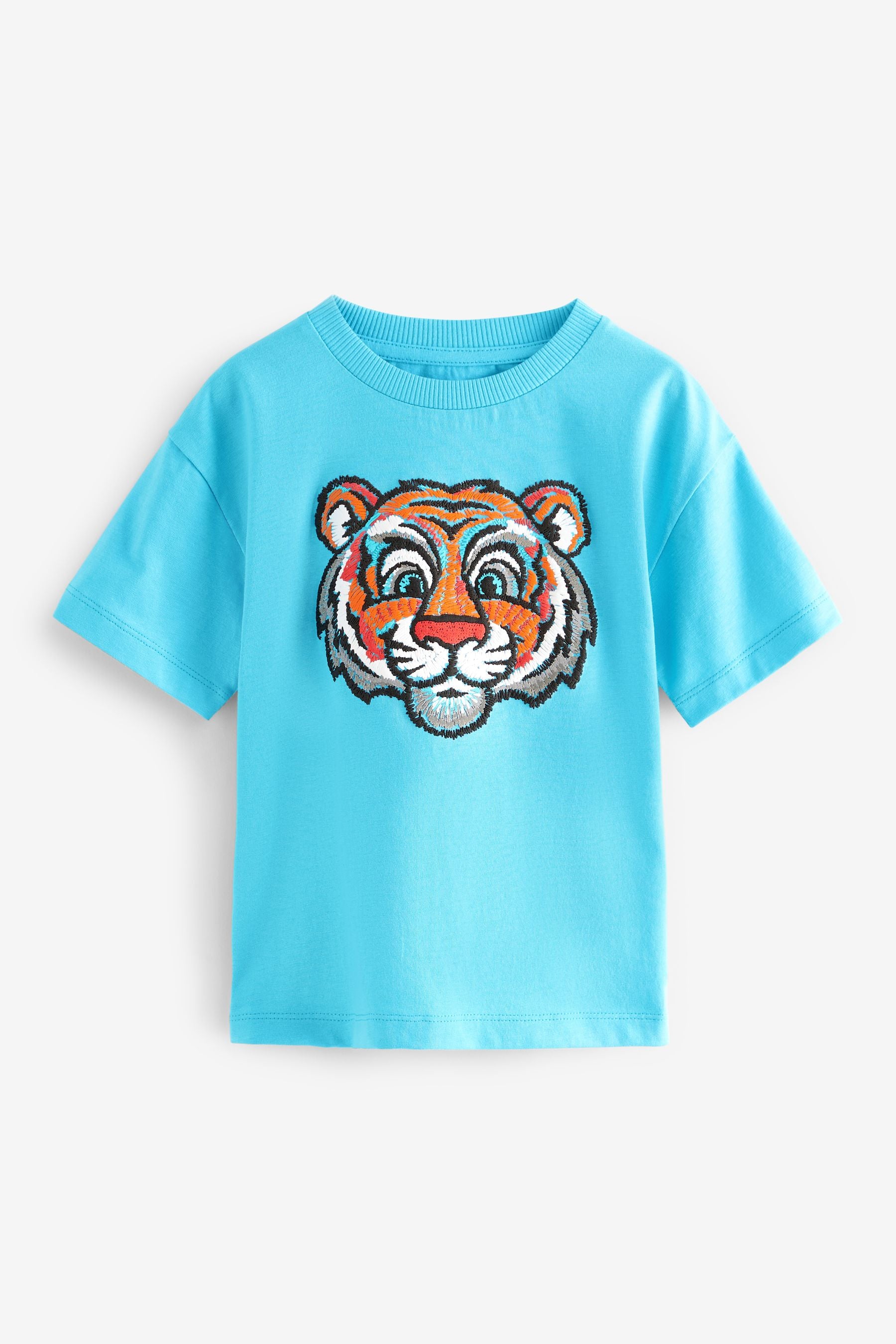 Blue Tiger Short Sleeve Character T-Shirt (3mths-7yrs)