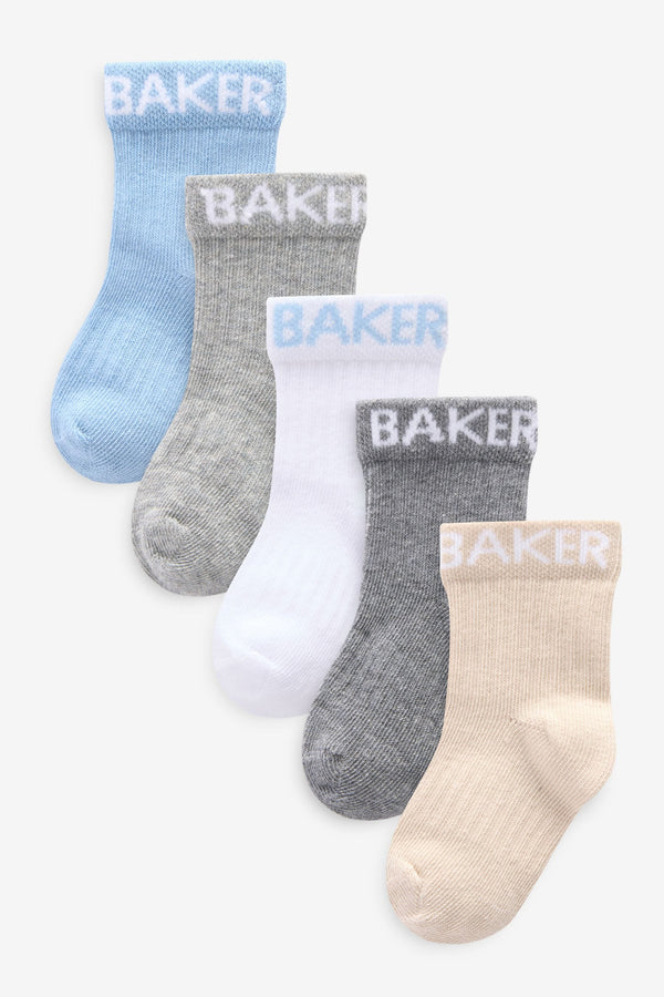 Baker by Ted Baker Baby Socks 5 Pack