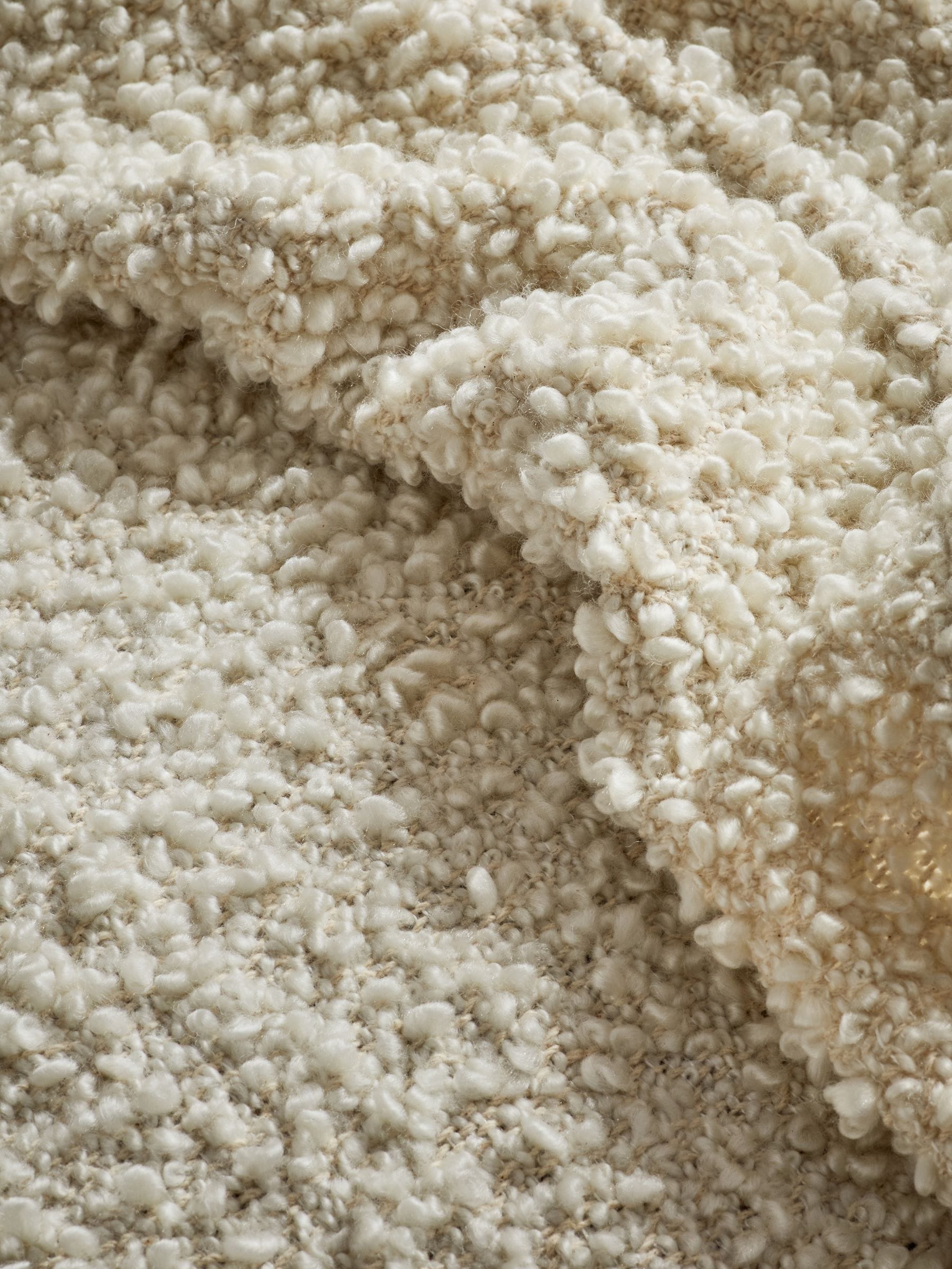 Ivory Cosy Texture Throw