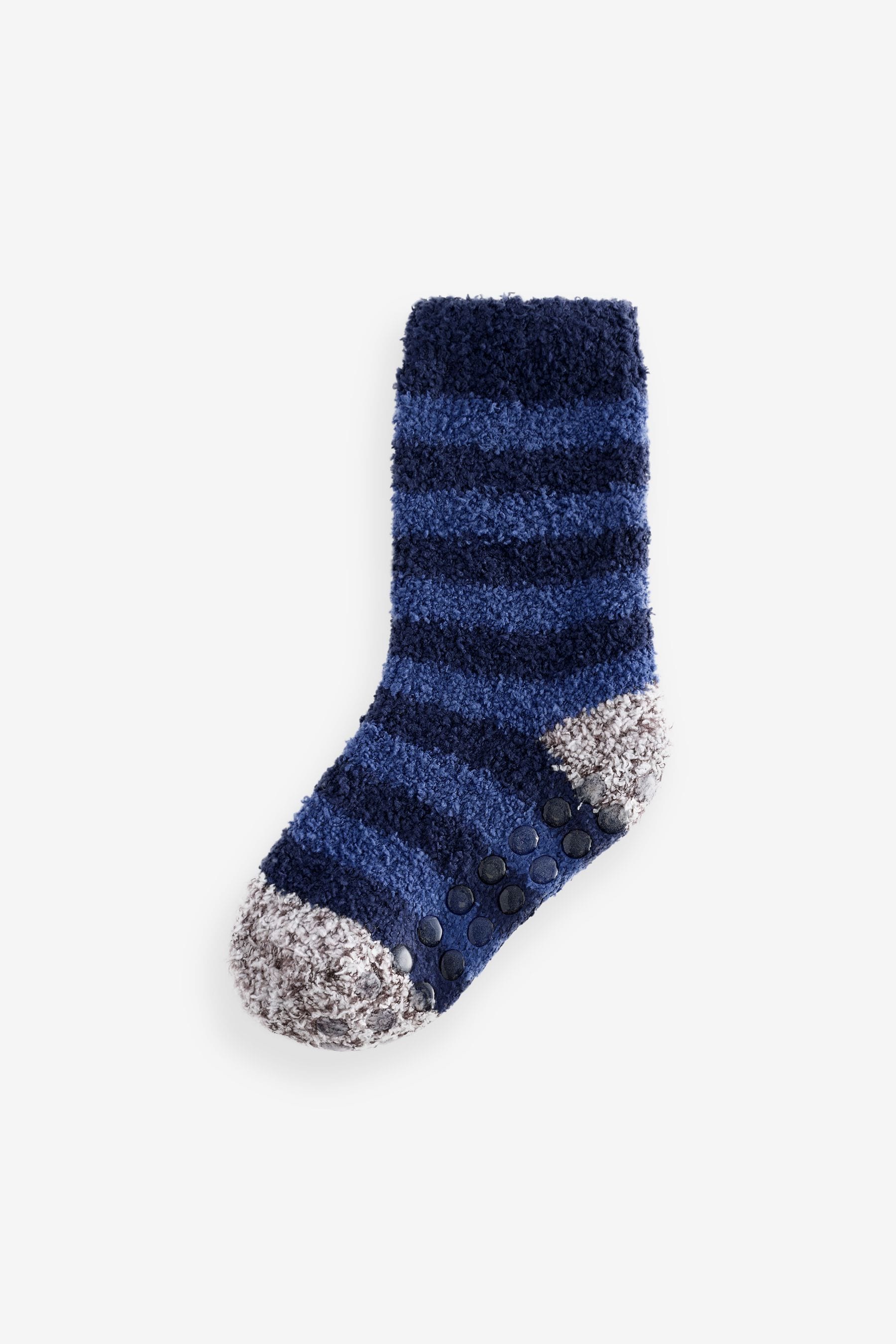 Red Star/Blue Stripe Cosy Socks 2 Pack