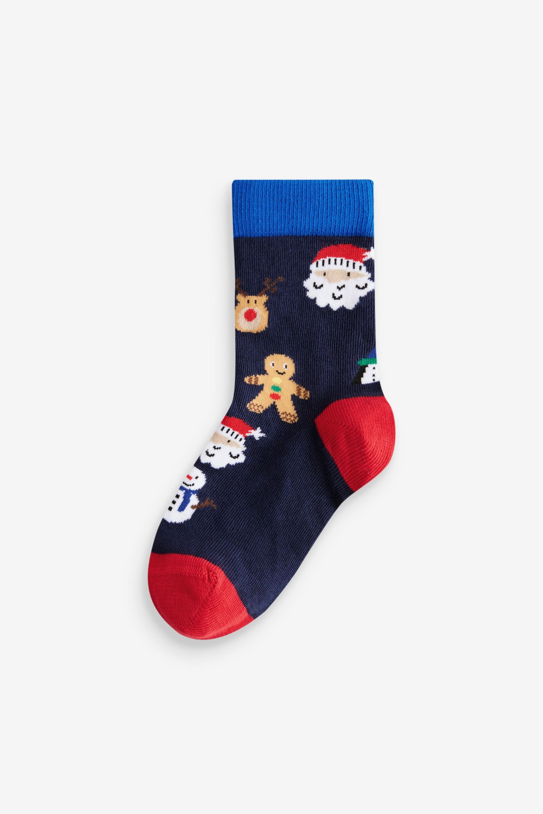 HoHoHo Character Cotton Rich Christmas Socks 5 Pack