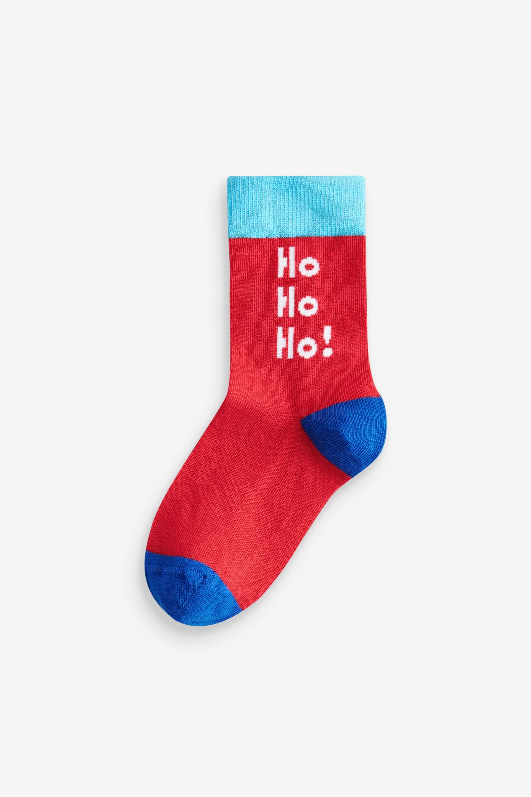 HoHoHo Character Cotton Rich Christmas Socks 5 Pack