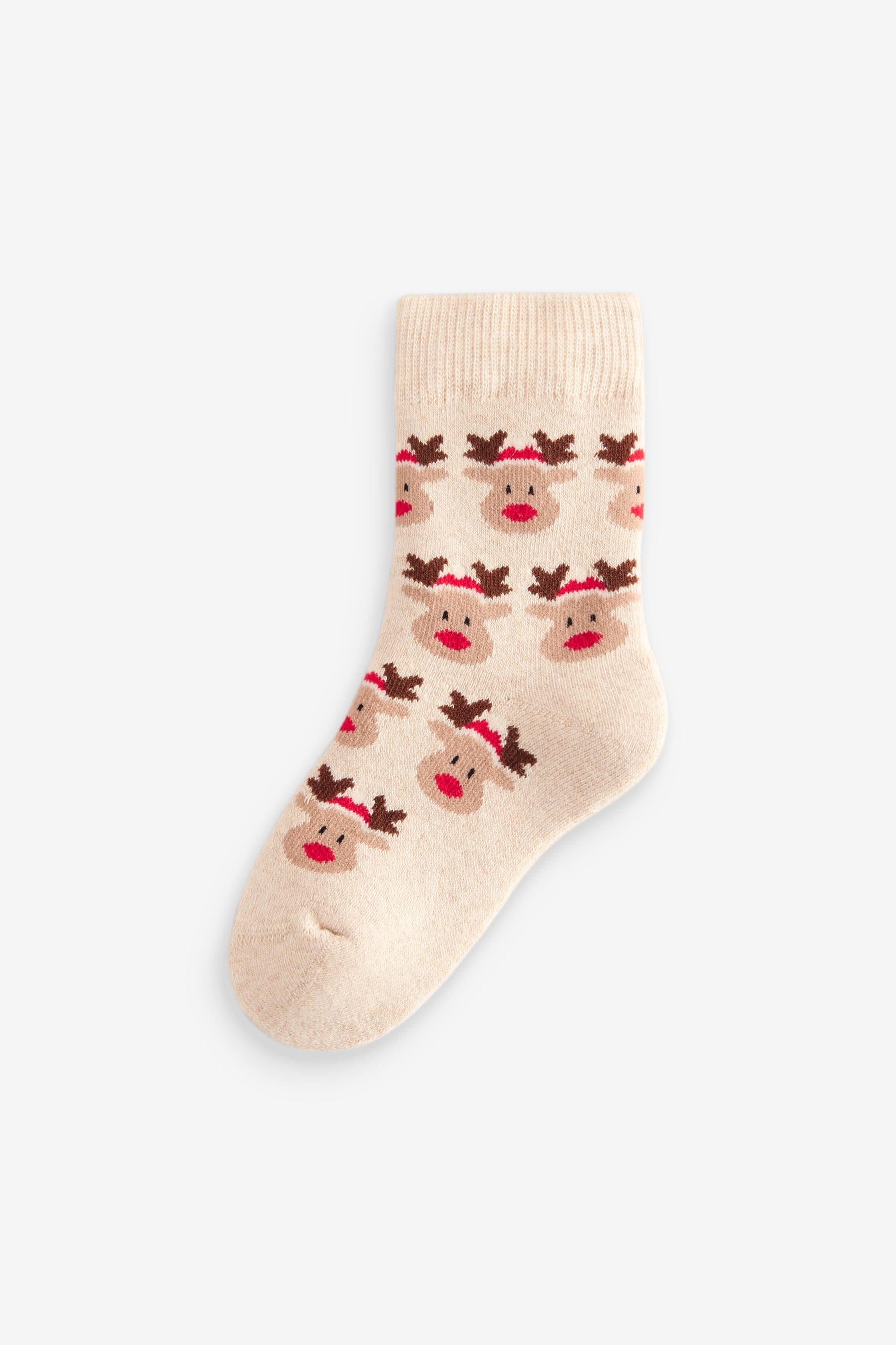 Multi Cotton Rich Christmas Baby Socks 3 Pack