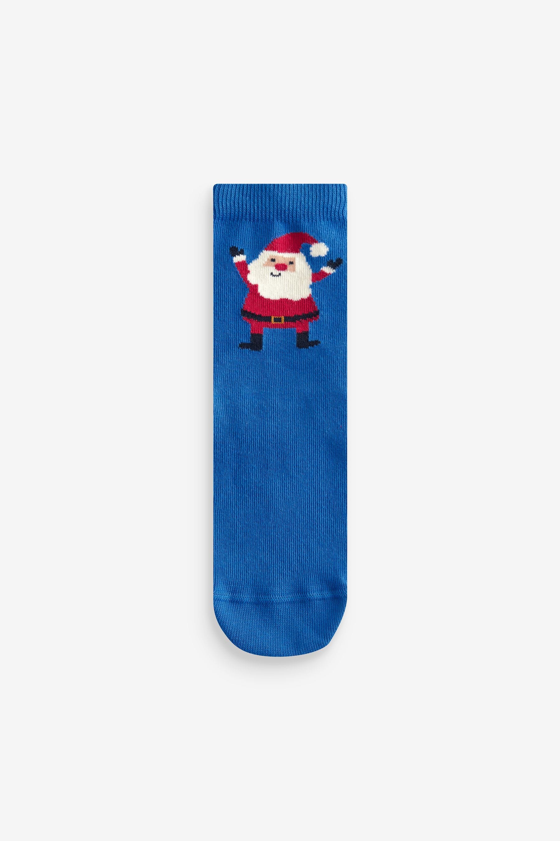 Santa Cotton Rich Christmas Socks 3 Pack