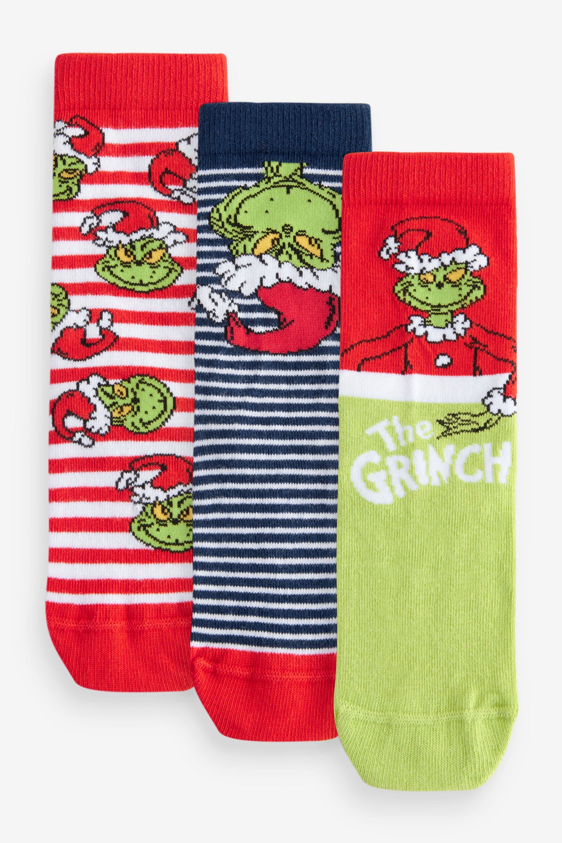 The Grinch Cotton Rich License Socks 3 Pack