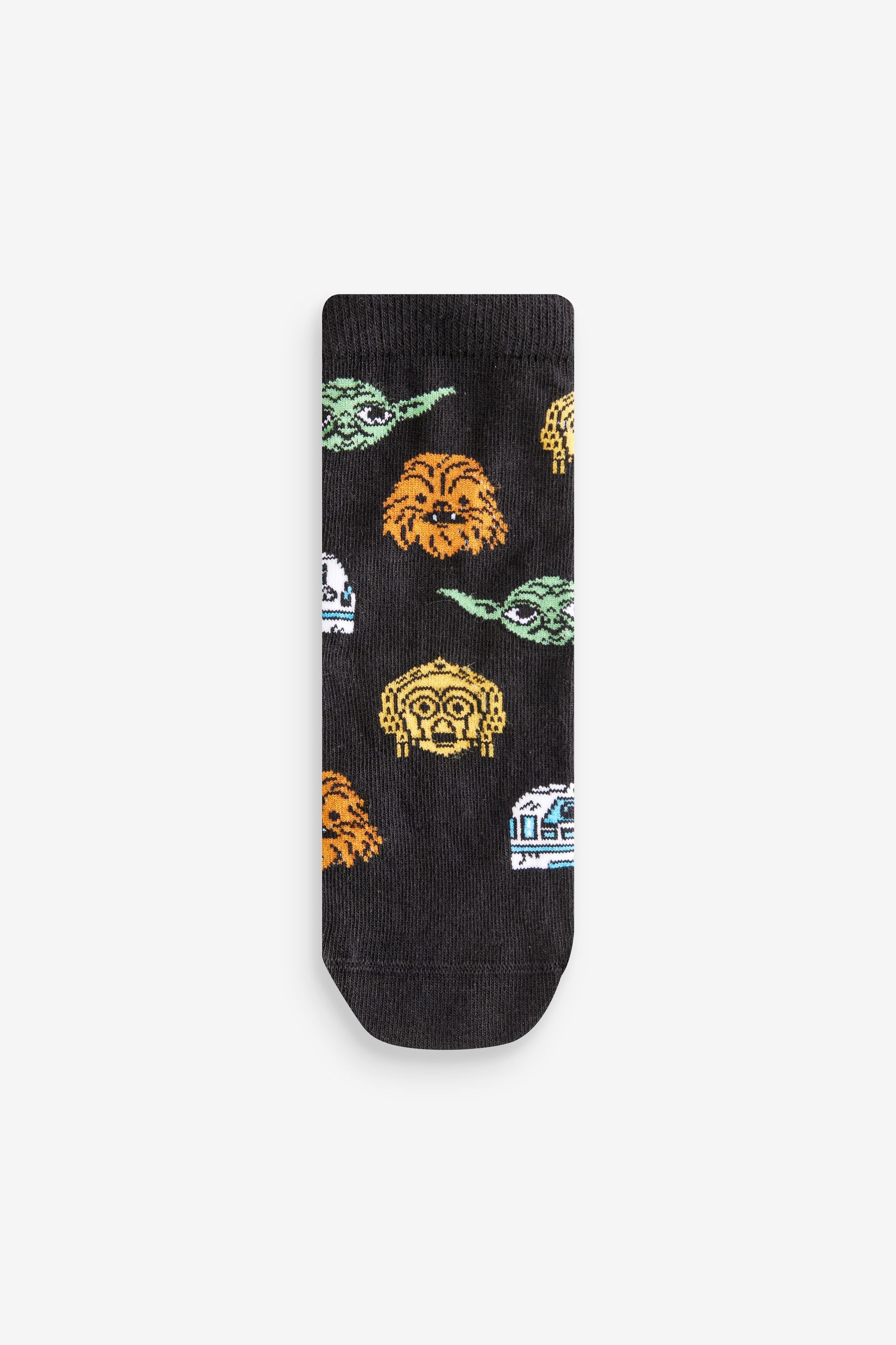 Star Wars Tan Brown/Black/Grey Cotton Rich License Socks 3 Pack