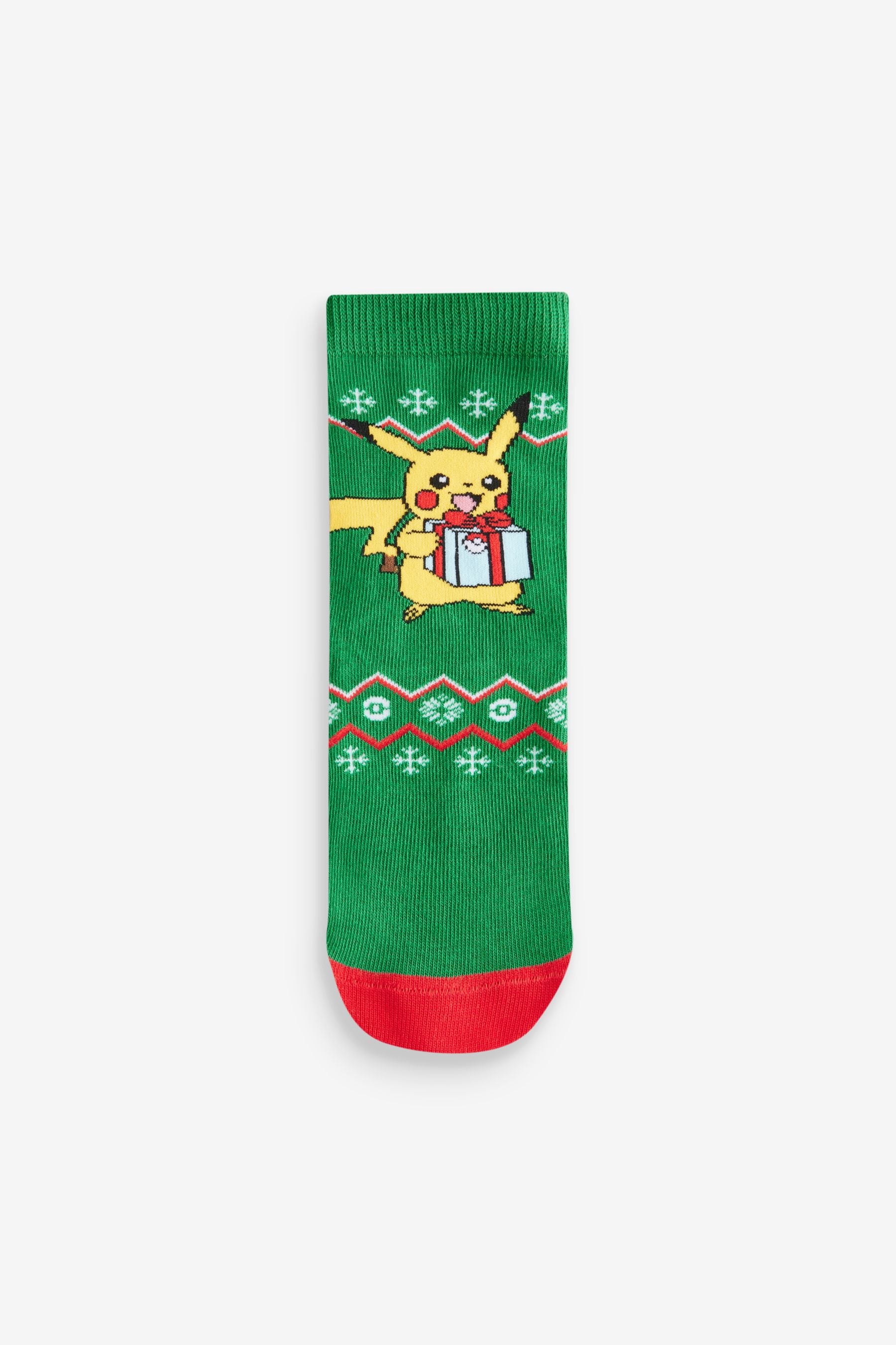 Christmas Pokemon Cotton Rich License Socks 3 Pack