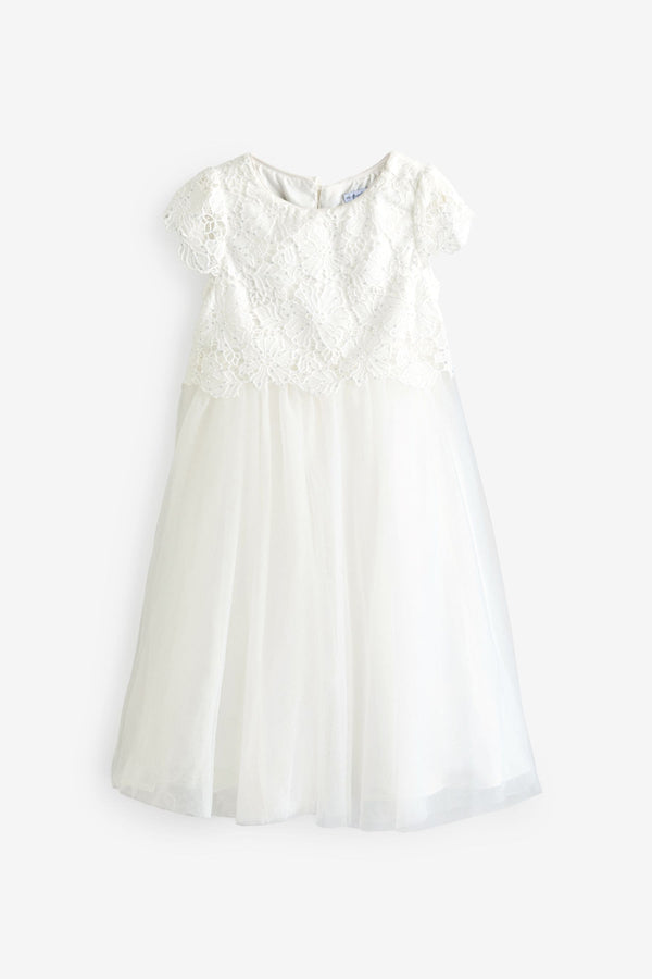 Angel & Rocket Cream Esme Lace Dress