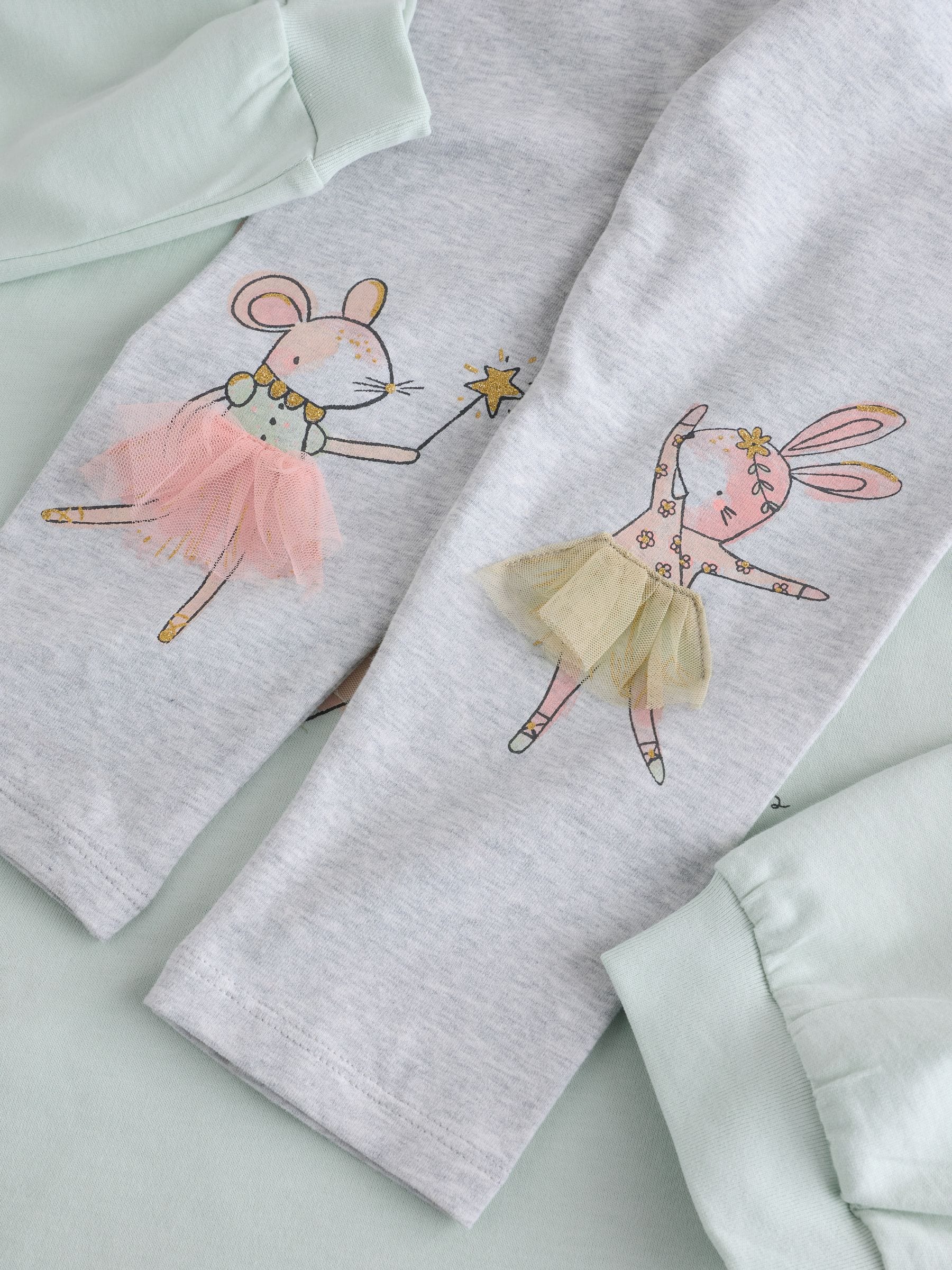 Green Bunny Long Sleeve T-Shirt and Leggings Set (3mths-7yrs)