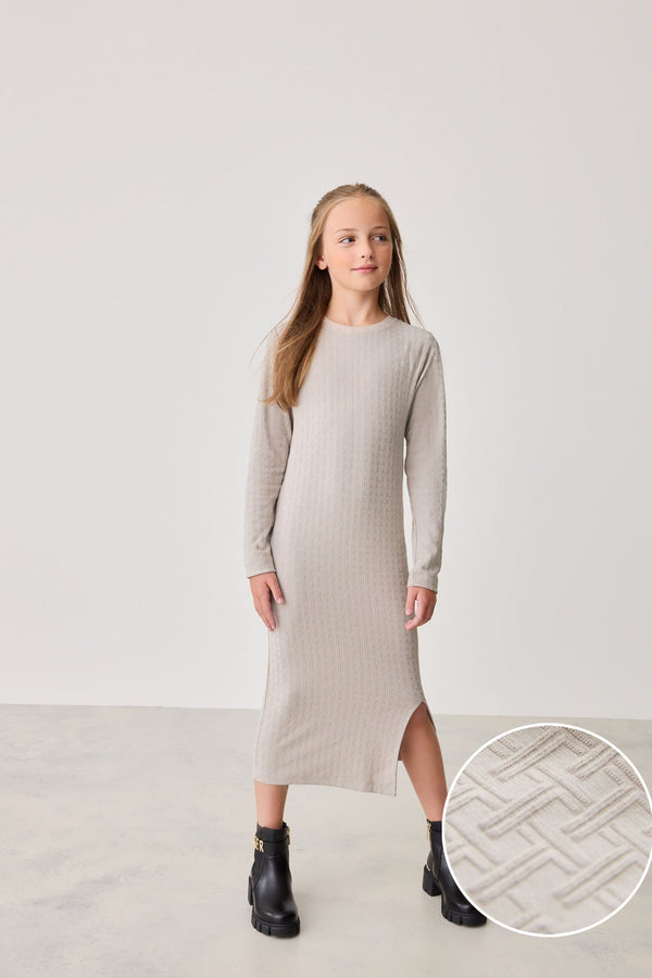 Stone Baker by Ted Baker Stone Textured Midi Dress