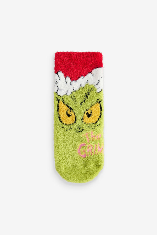 Green The Grinch Christmas Cosy Socks