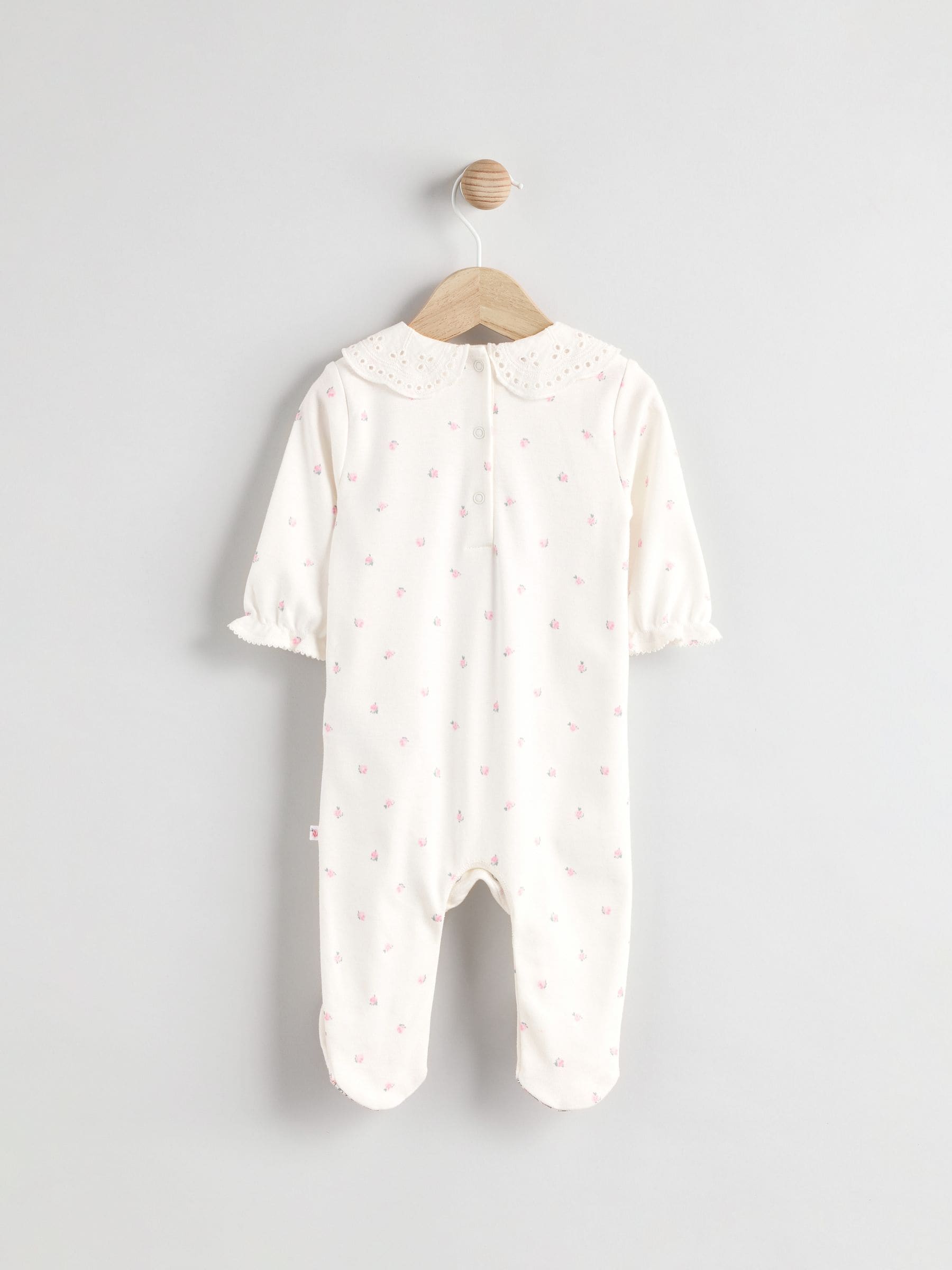 Ecru Daddy Baby Family 100% Cotton Sleepsuit (0-2yrs)