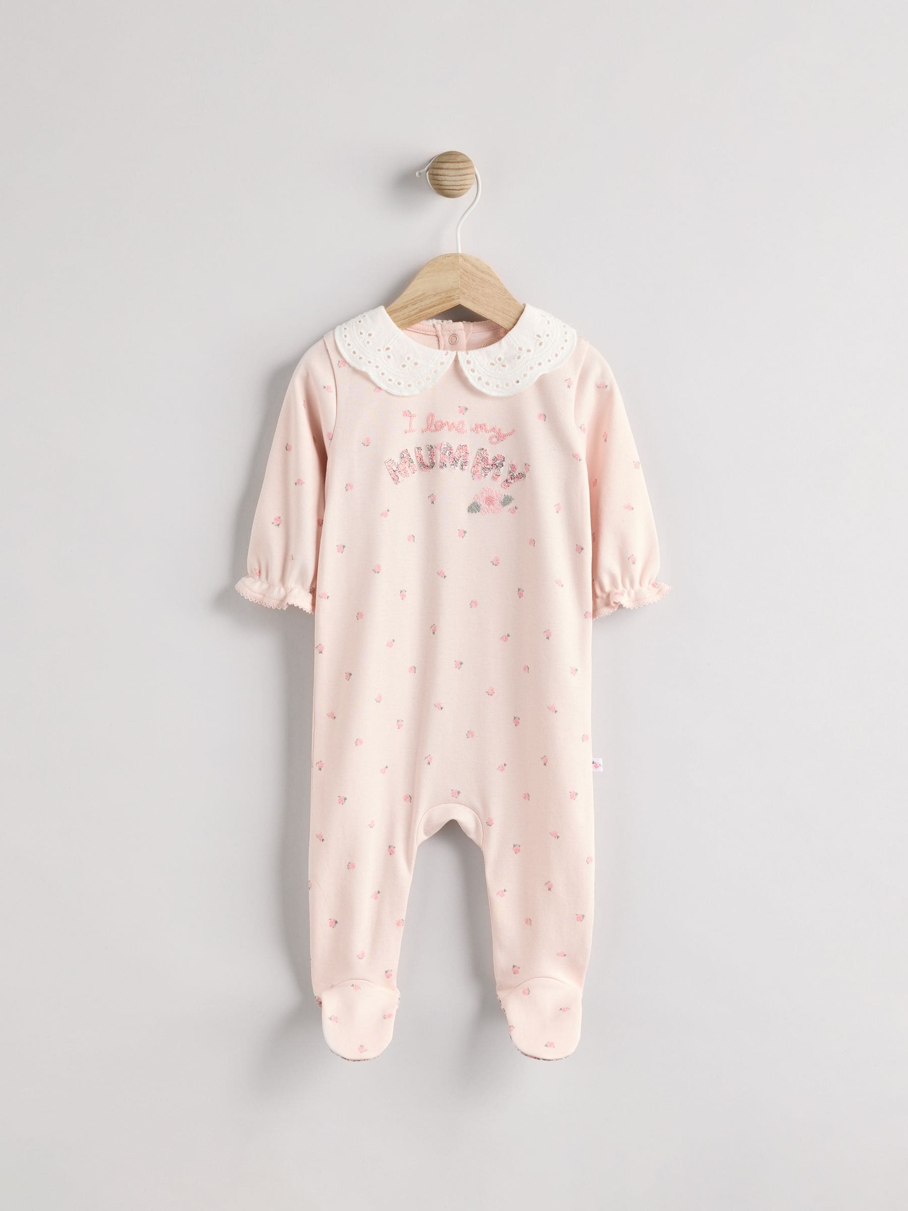 Pink Mummy Baby Family 100% Cotton Sleepsuit (0-2yrs)