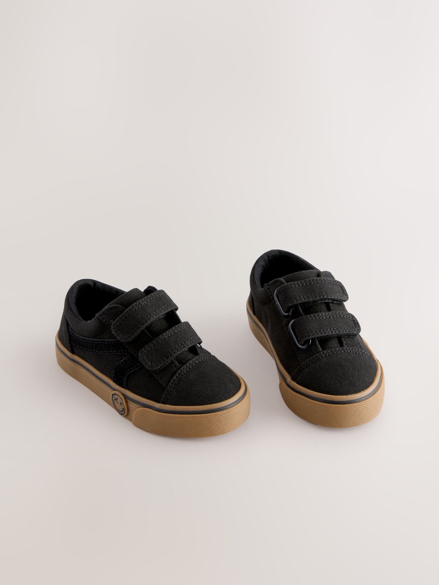 Black Touch Fastening Skate Trainers