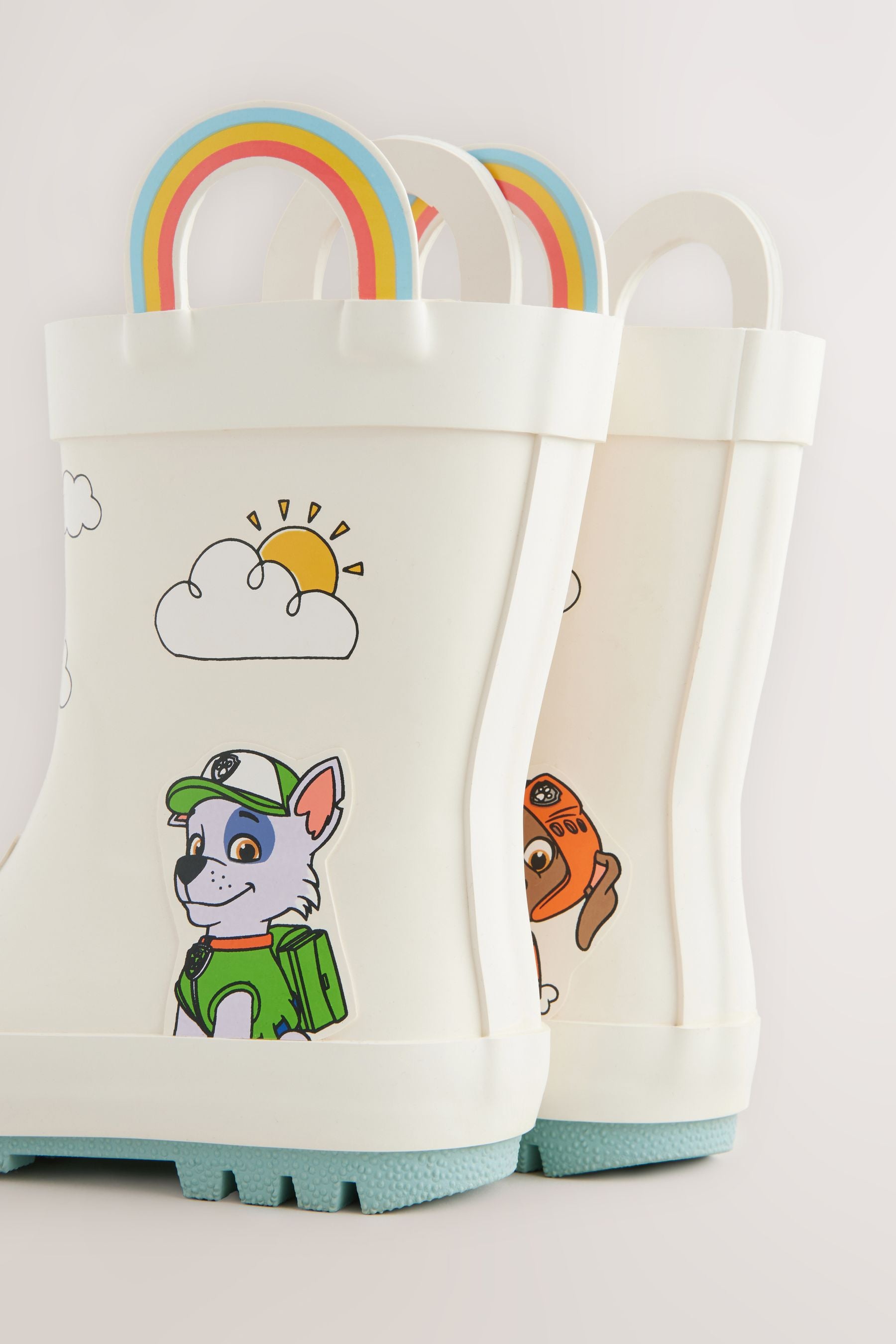 Neutral Paw Patrol Handle Wellies