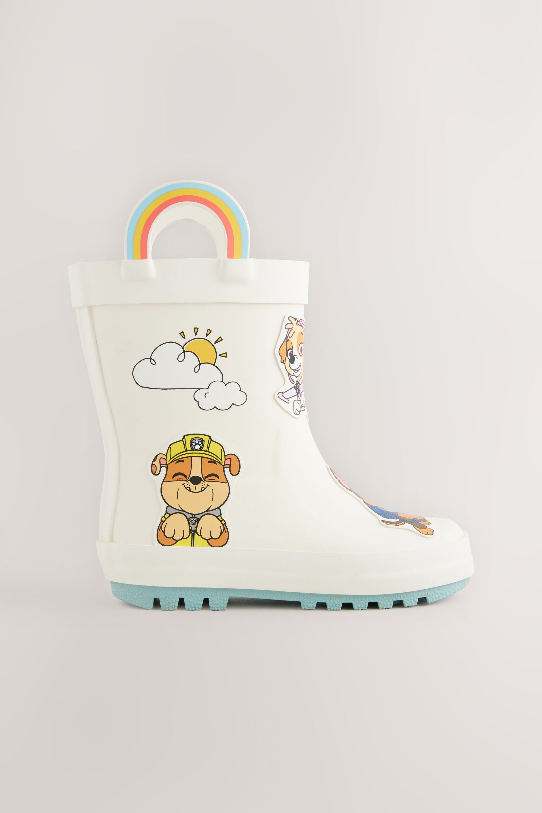 Neutral Paw Patrol Handle Wellies