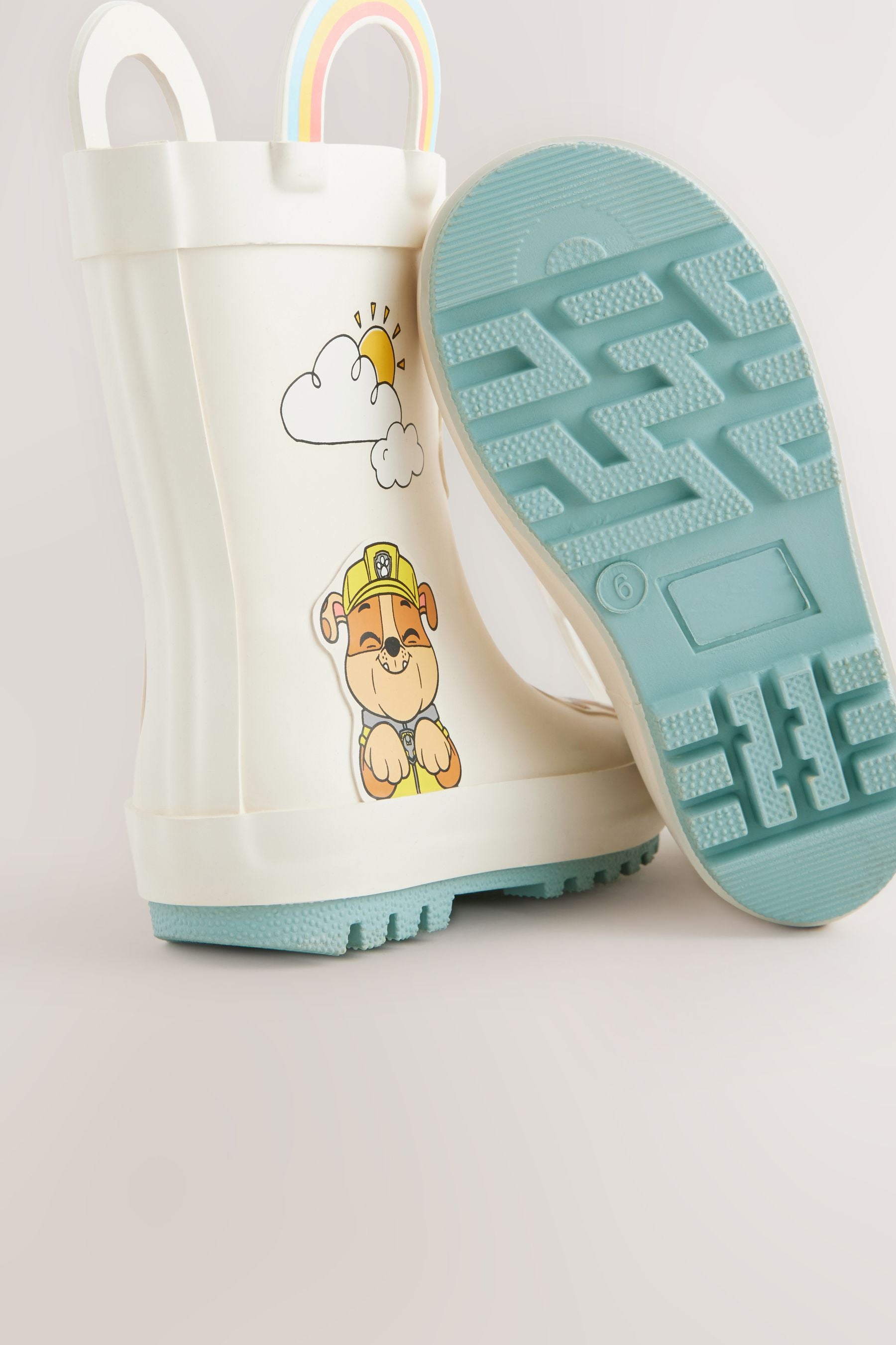 Neutral Paw Patrol Handle Wellies