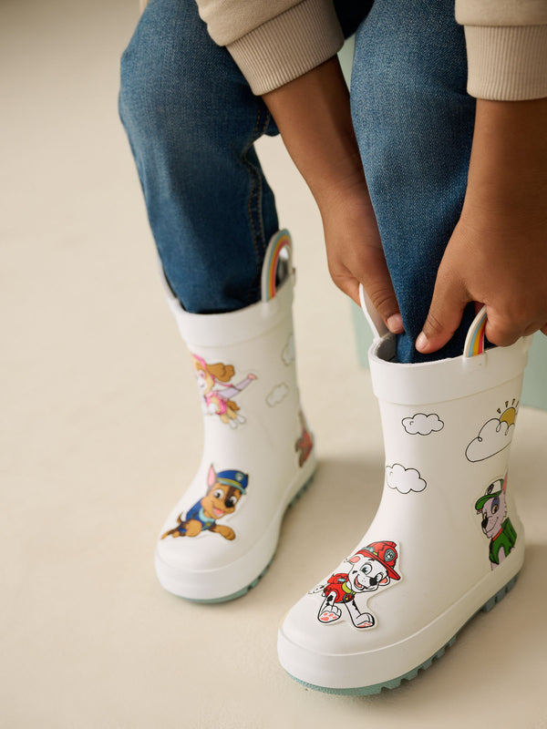 Neutral Paw Patrol Handle Wellies