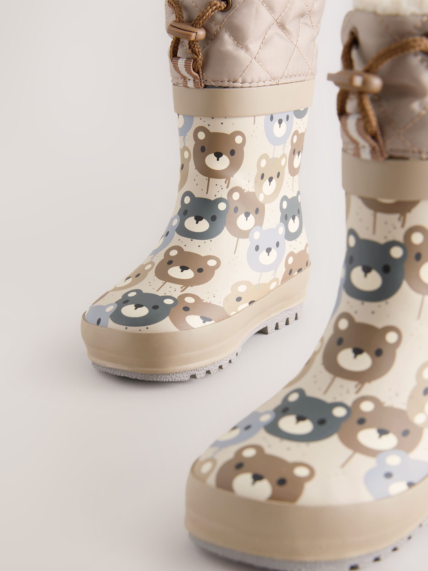 Brown Bear Thermal Thinsulate™ Lined Cuff Wellies