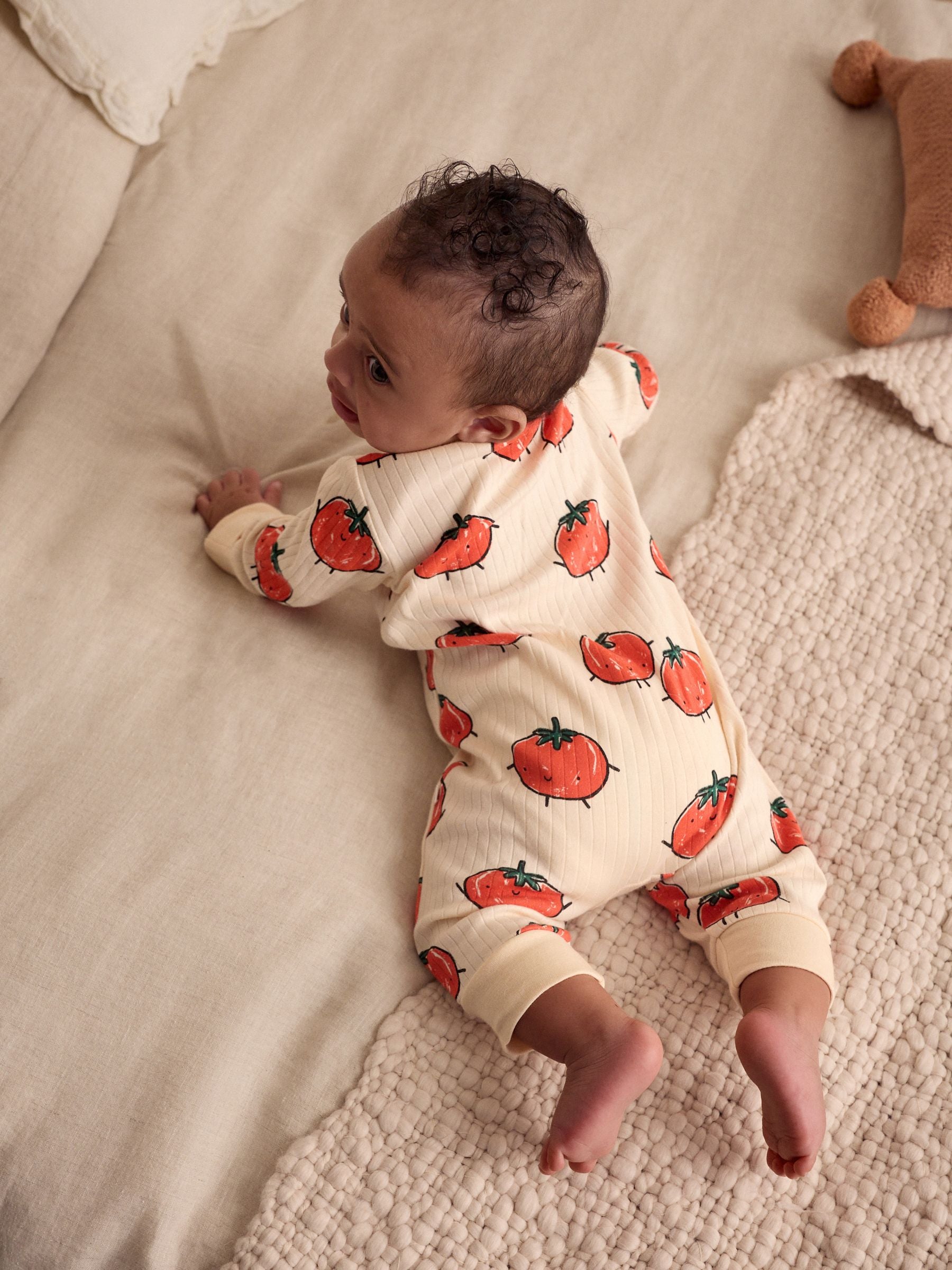 Bright Baby Two Way Zip Footless 100% Cotton Sleepsuits 3 Pack (0mths-3yrs) (0mths-3yrs)