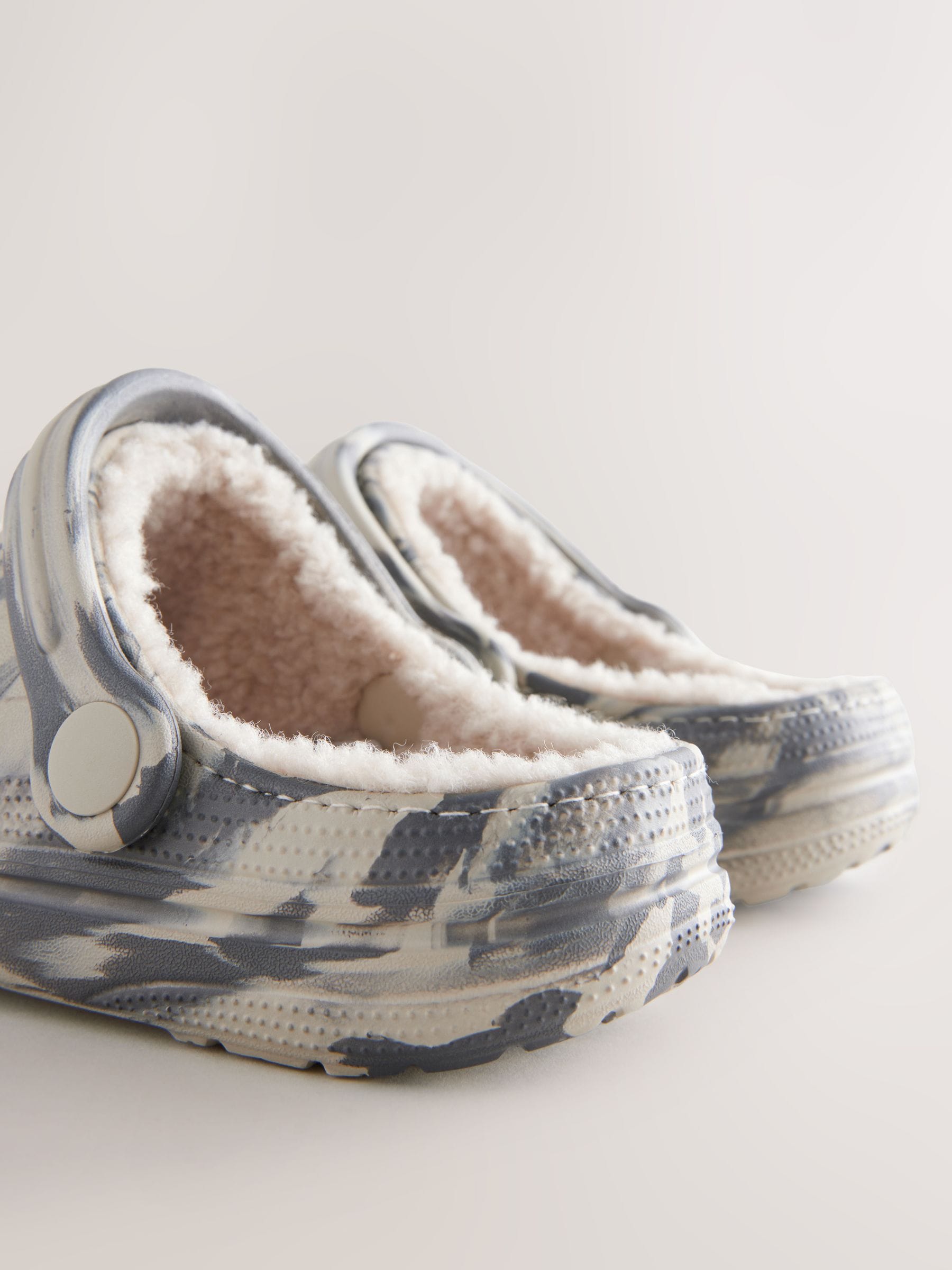 Grey Marble Slippers Clogs