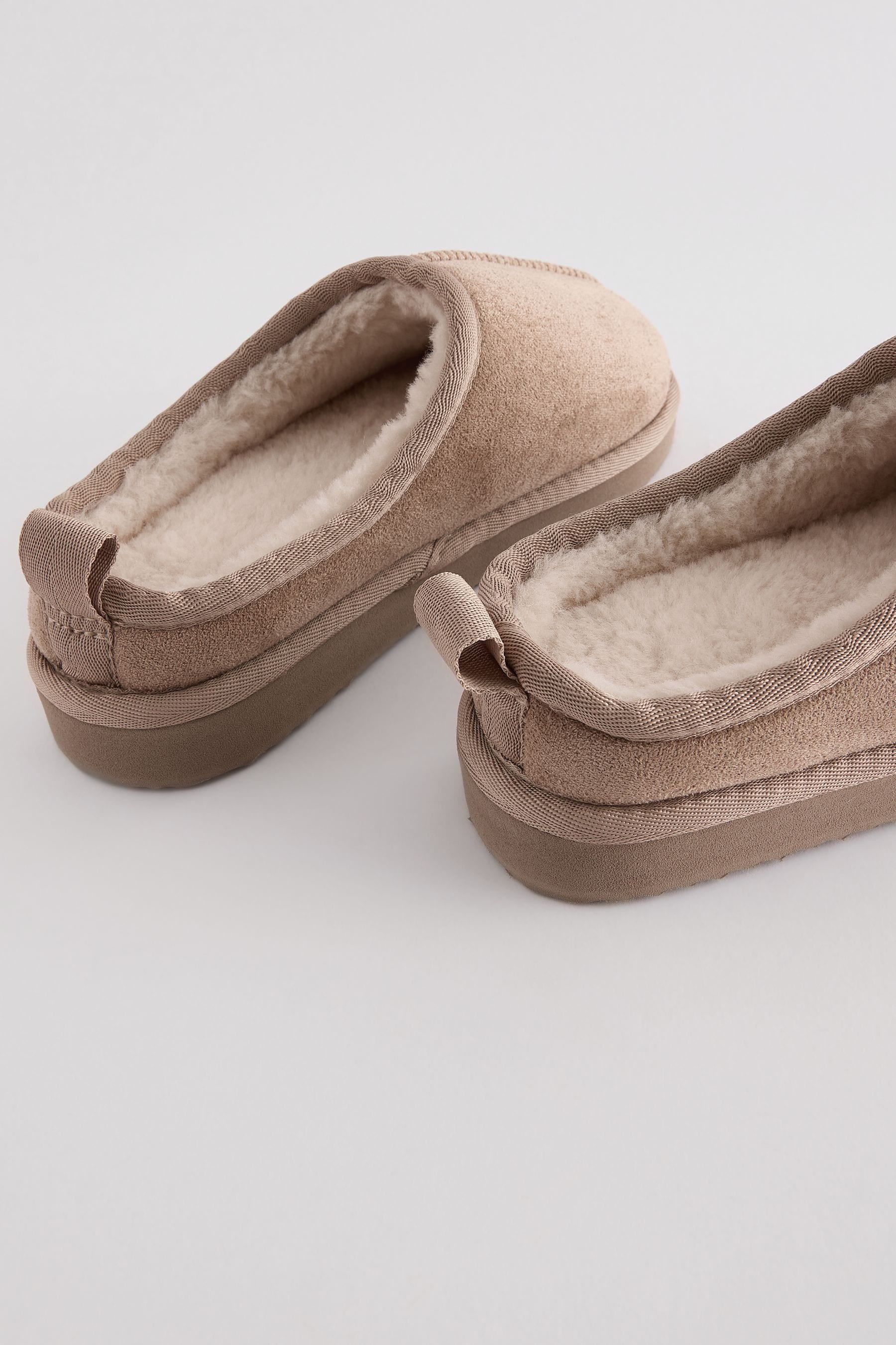 Neutral Cosy Mules Slippers