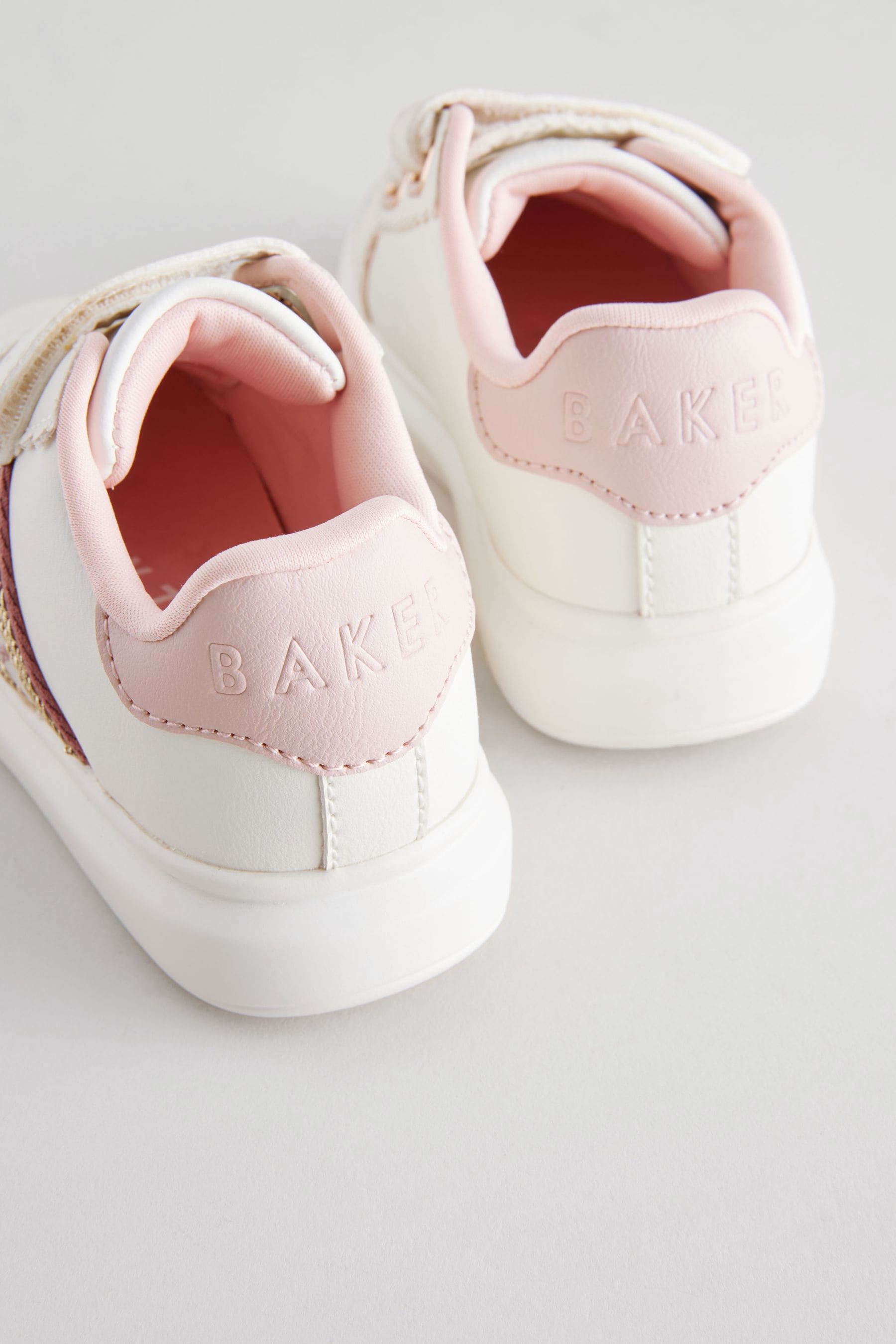 Baker by Ted Baker Girls Chunky Tape White Trainers