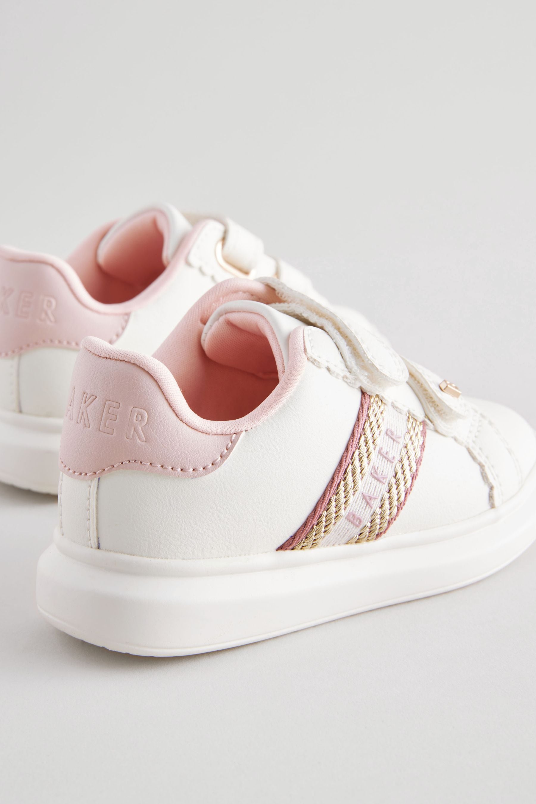 Baker by Ted Baker Girls Chunky Tape White Trainers