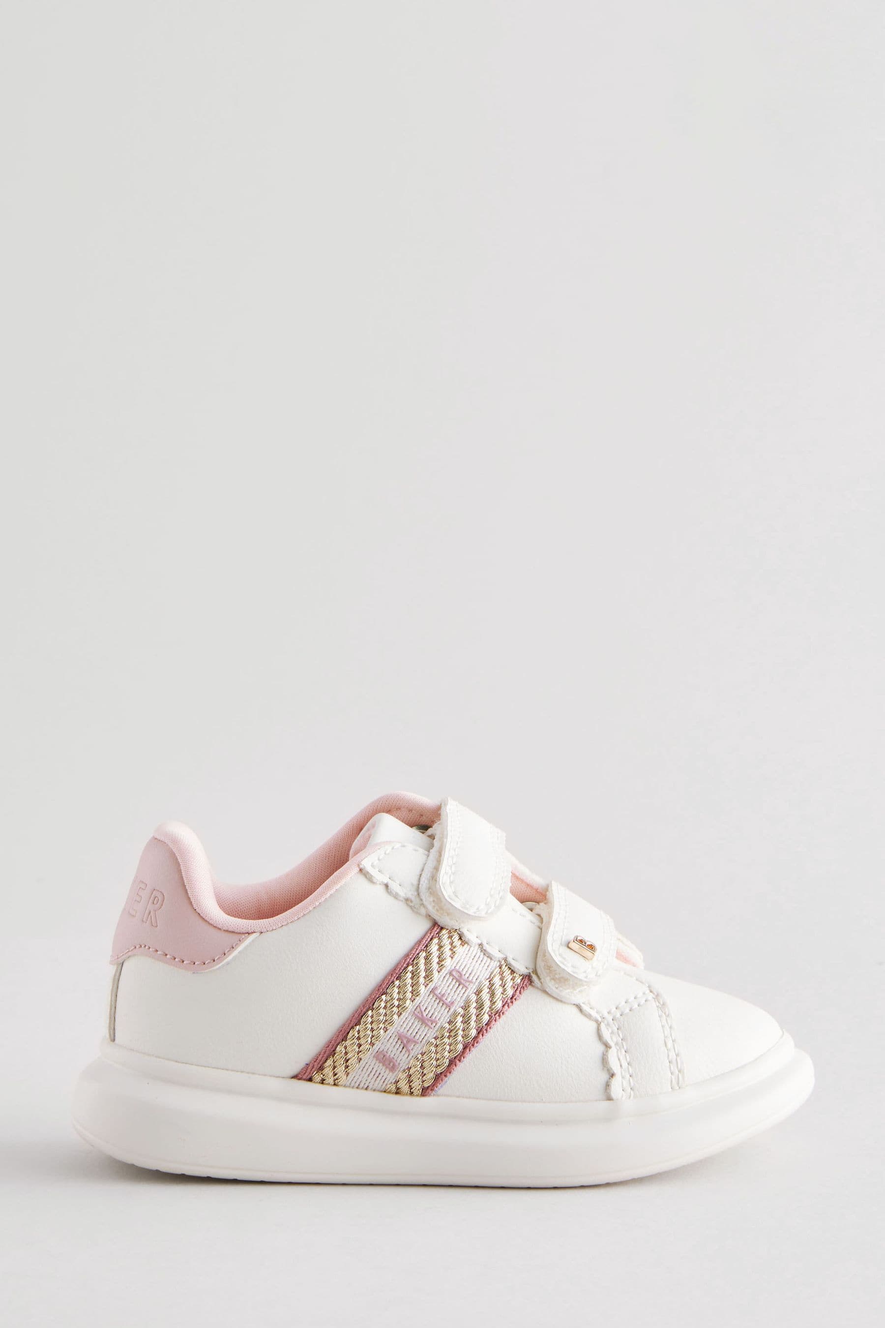 Baker by Ted Baker Girls Chunky Tape White Trainers